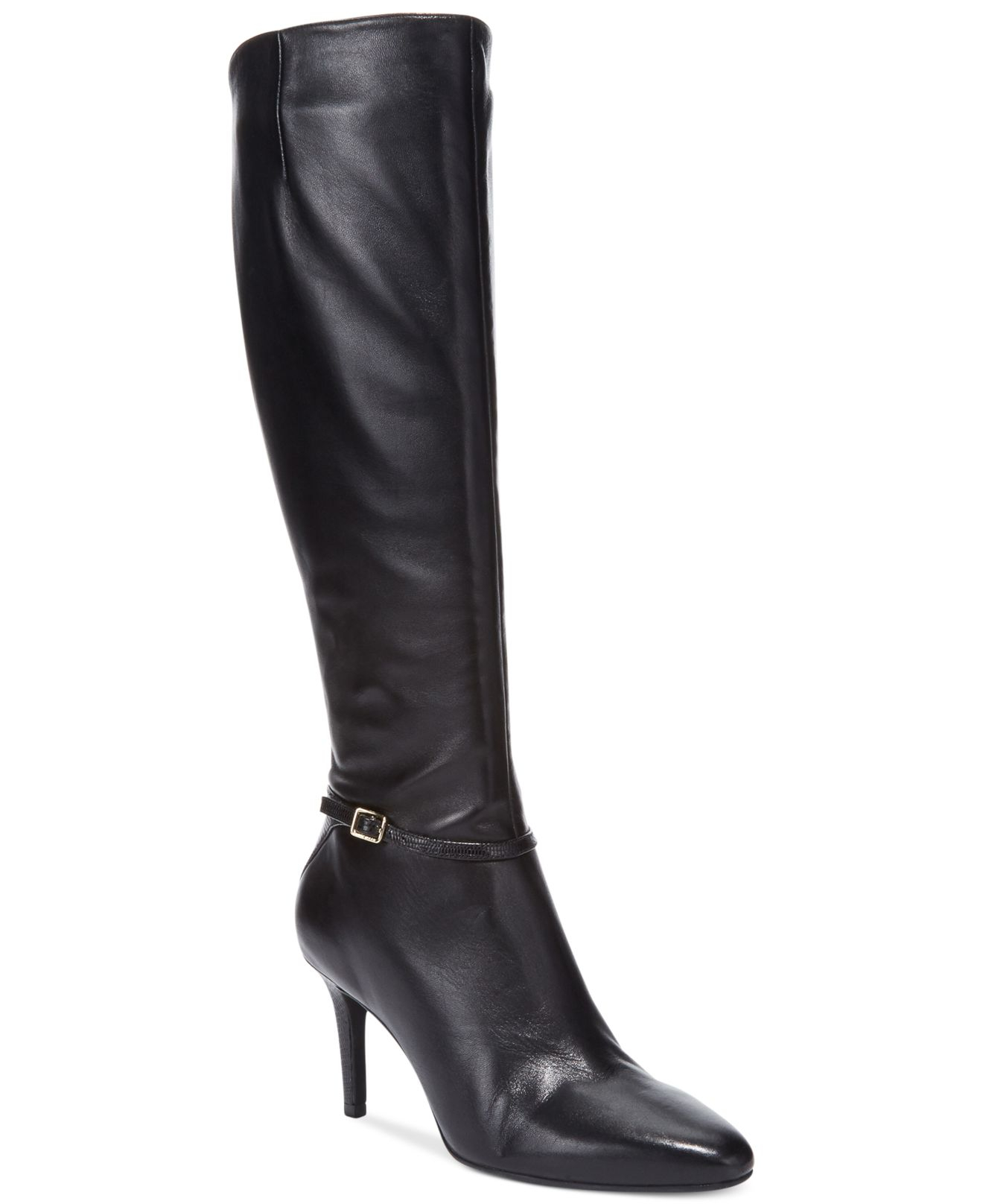 Lyst - Cole Haan Women'S Garner Wide Calf Tall Dress Boots in Black