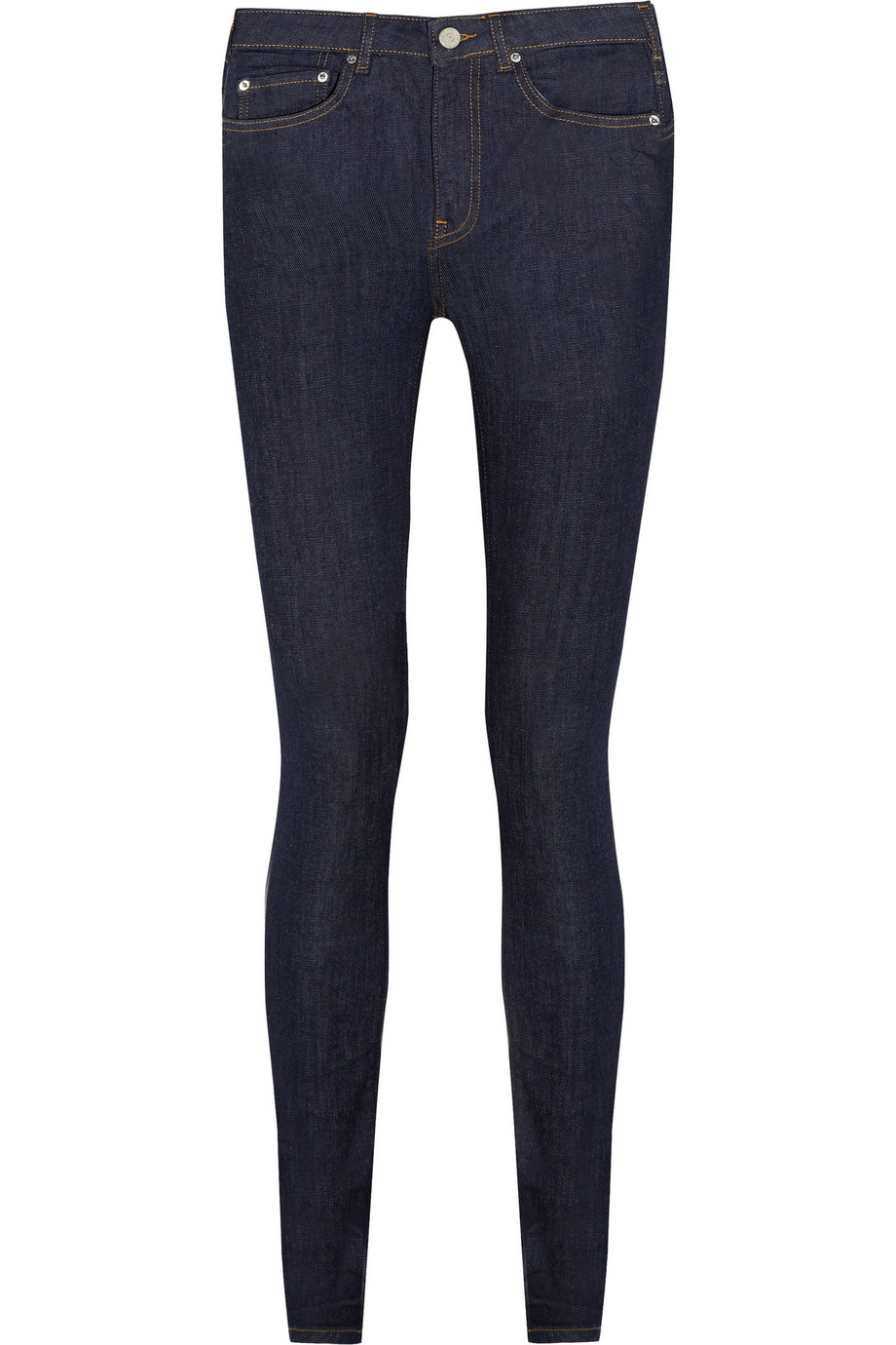 Lyst - Acne Studios Pin Raw Reform High-Rise Skinny Jeans in Blue