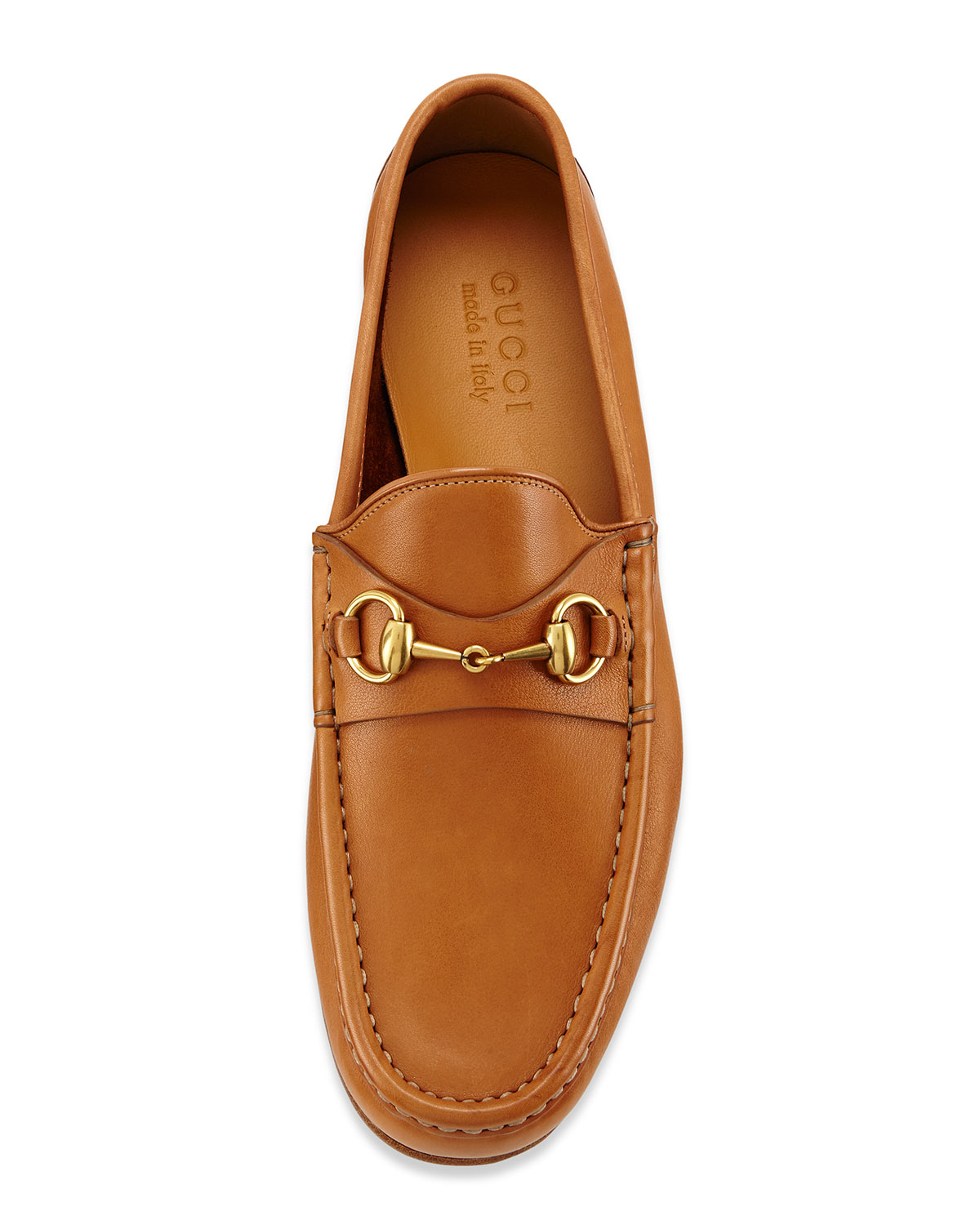 Lyst - Gucci Leather Horsebit Loafer in Brown for Men