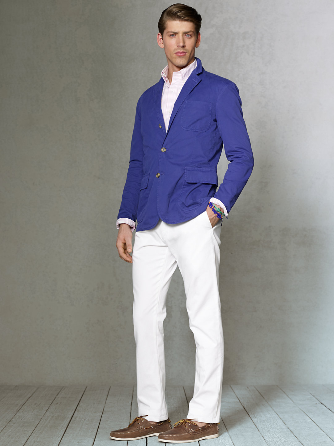 Polo ralph lauren Hampton Chino Sport Coat in Blue for Men | Lyst