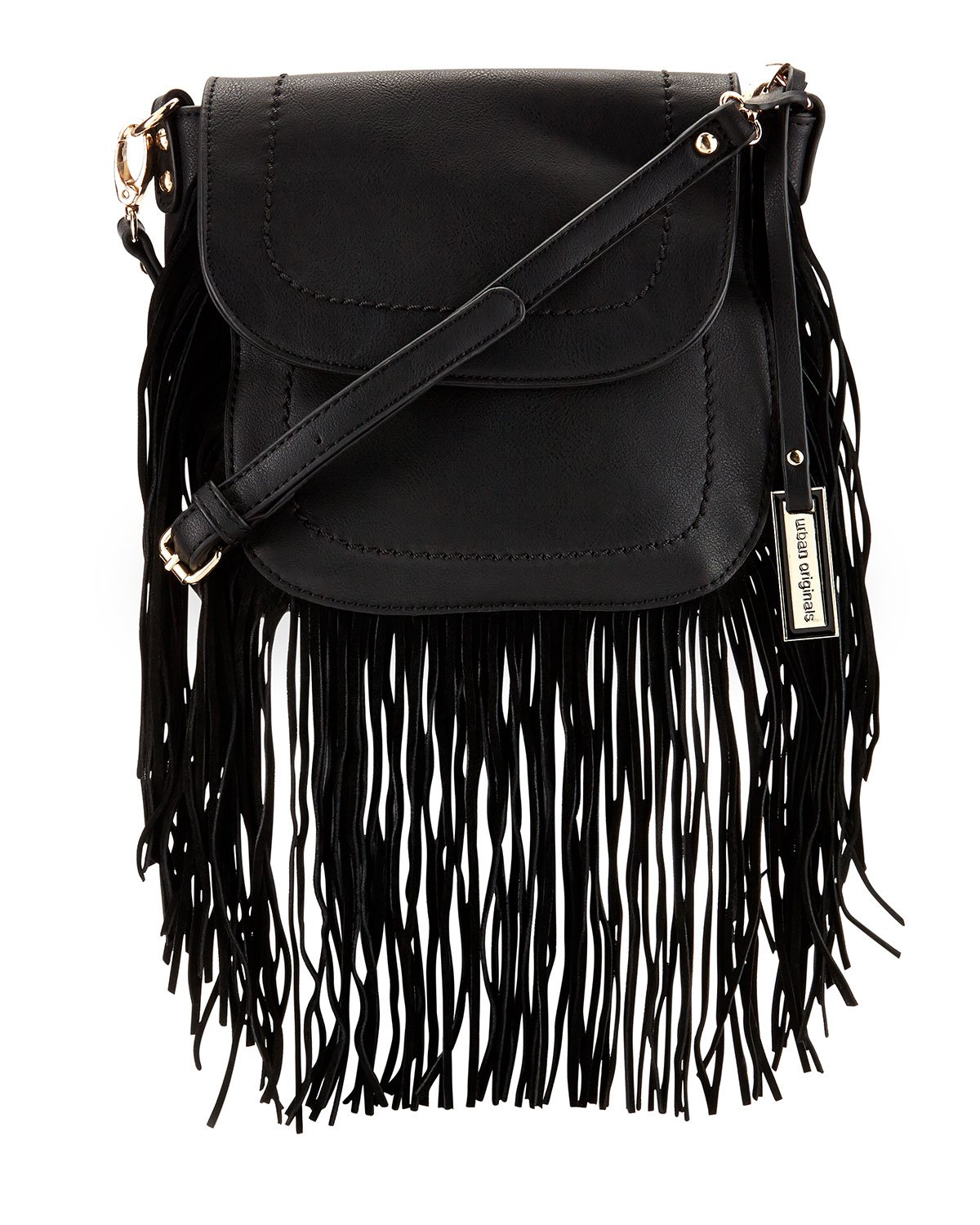 Urban originals Blow With The Wind Fringe Crossbody Bag in Black | Lyst