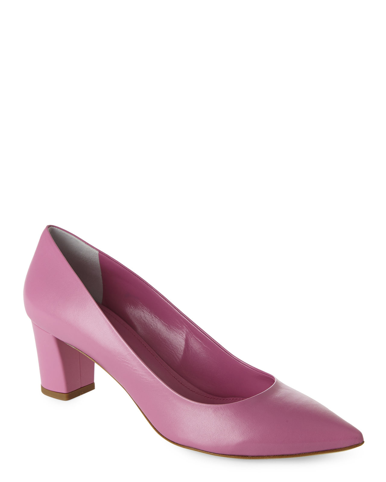 Rodo Glycine Pink Block Heel Pumps in Pink | Lyst