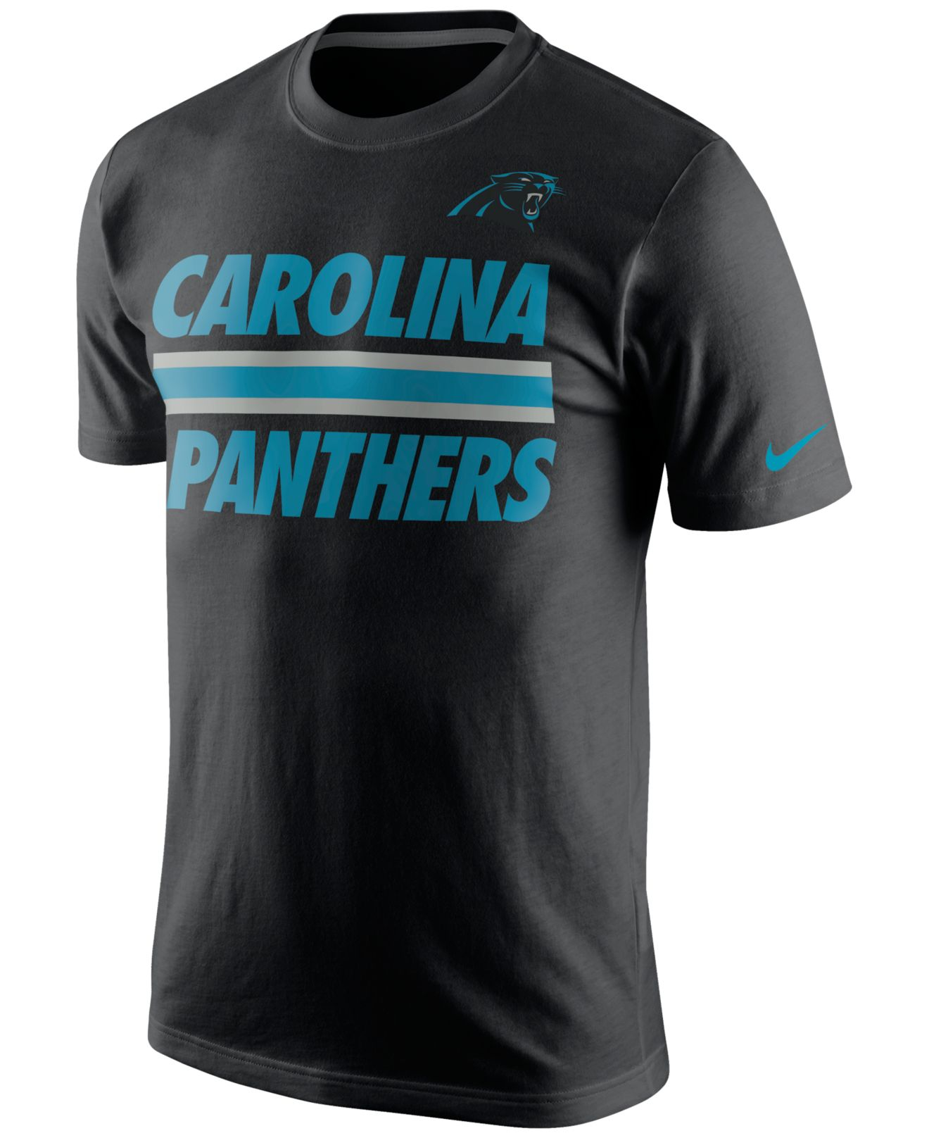 Lyst - Nike Men's Carolina Panthers Team Stripe T-shirt in Black for Men