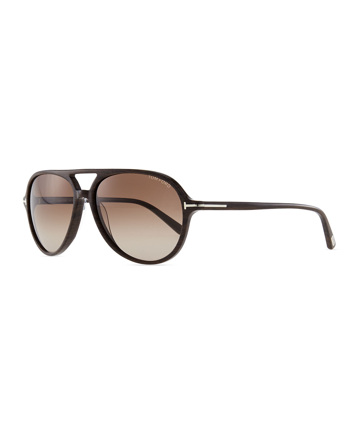 Lyst Tom Ford Mens Jared Acetate Aviator Sunglasses Brown In Brown For Men