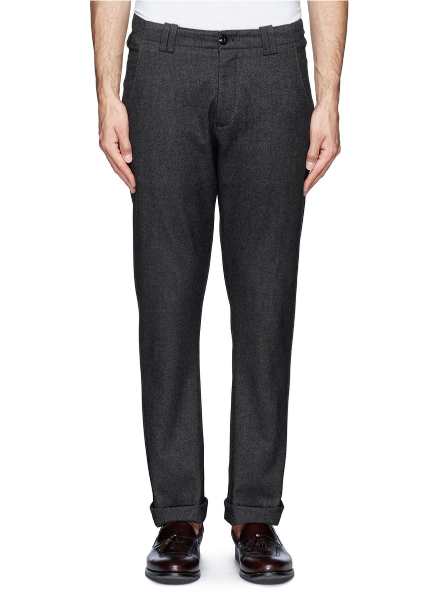 Armani Cotton Gabardine Pants in Gray for Men (Grey) | Lyst