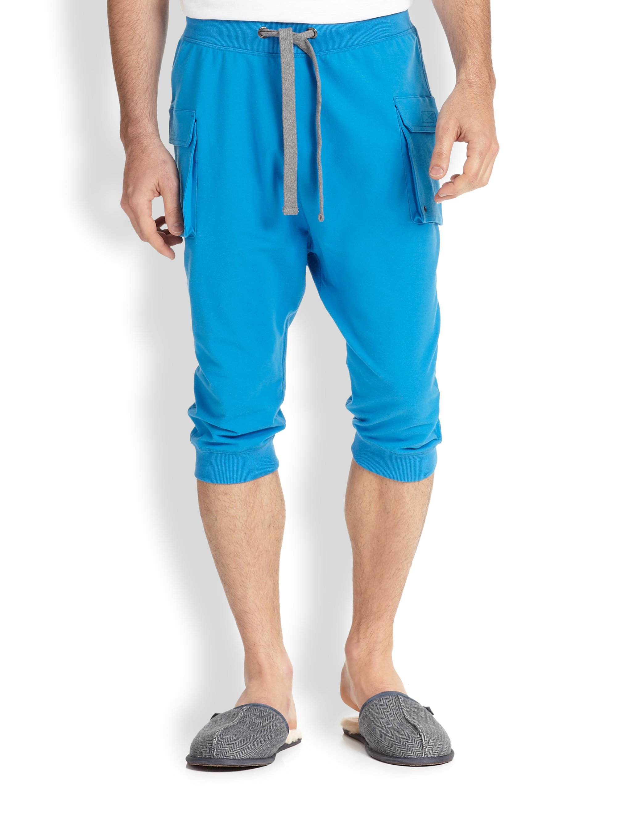 2xist Cargo Pocket Capri Pants in Blue for Men | Lyst