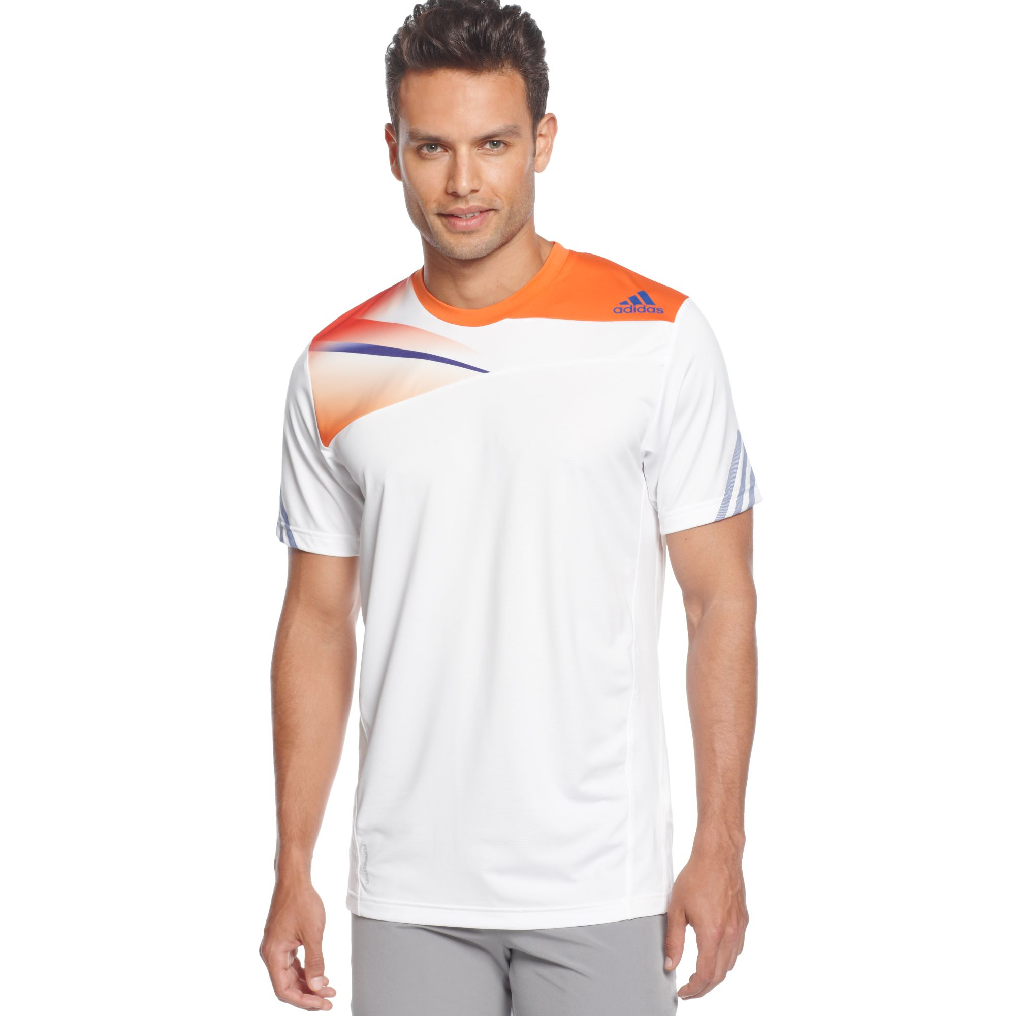 Adidas Adizero Climacool Tshirt in White for Men | Lyst