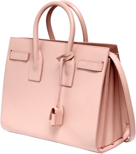 Saint Laurent Small Sac De Jour Leather Top Handle Bag in Pink (LIGHT ...