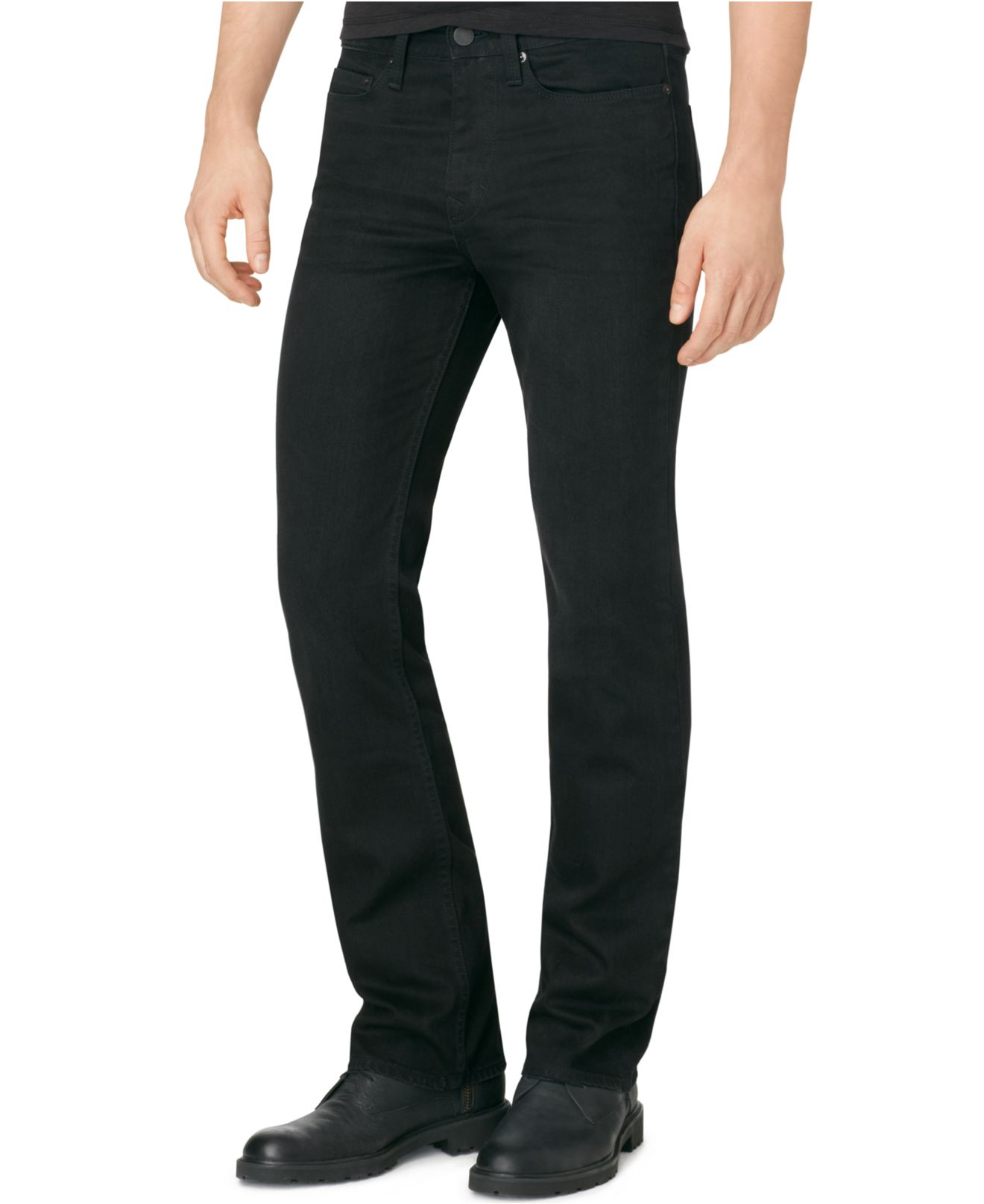 Calvin Klein Jeans Modern Bootcut Worn In Black Jeans In Black For Men Lyst 9774