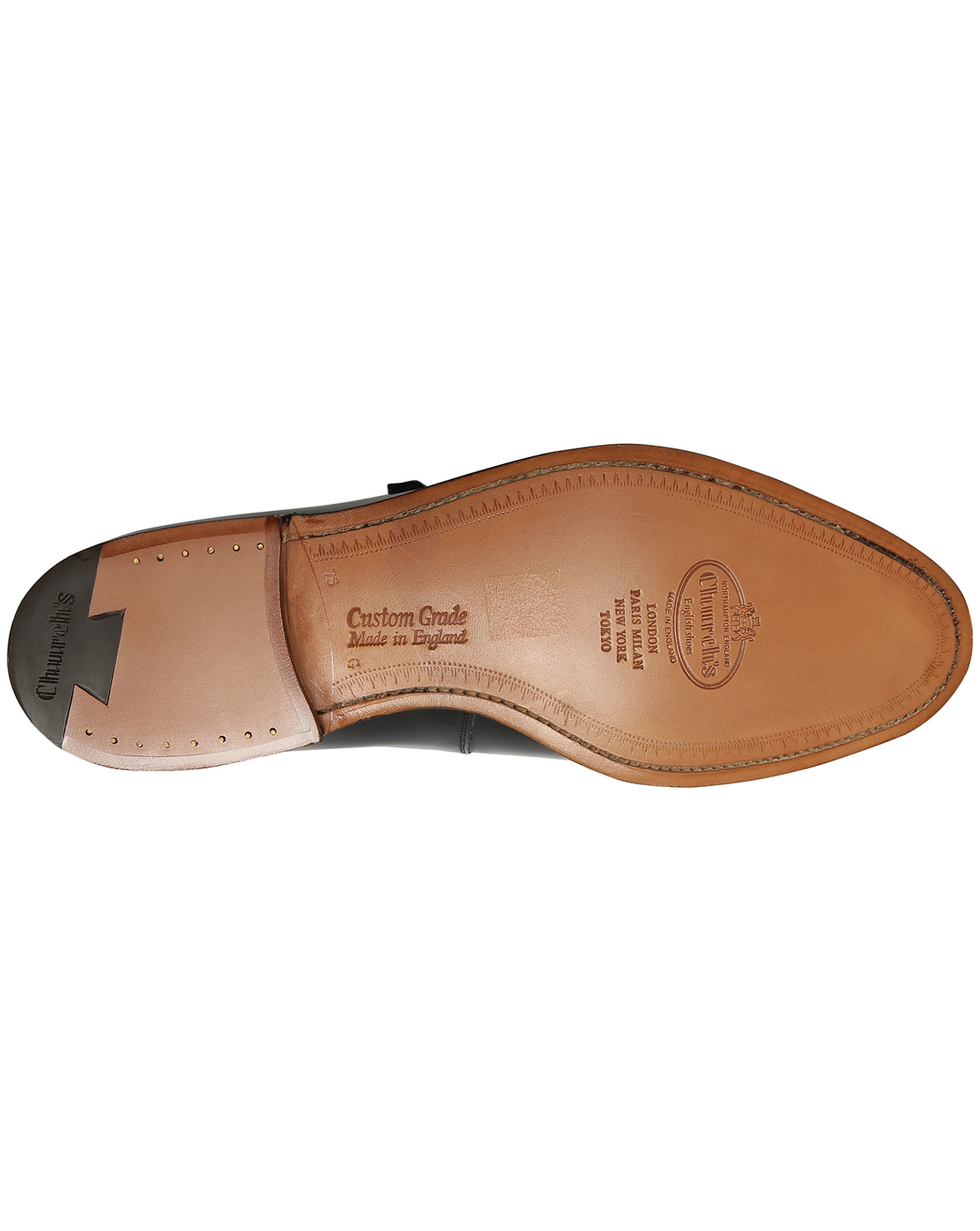 church s black lisbon g polished leather buckle brogues in church s black lisbon g polished leather buckle brogues in
