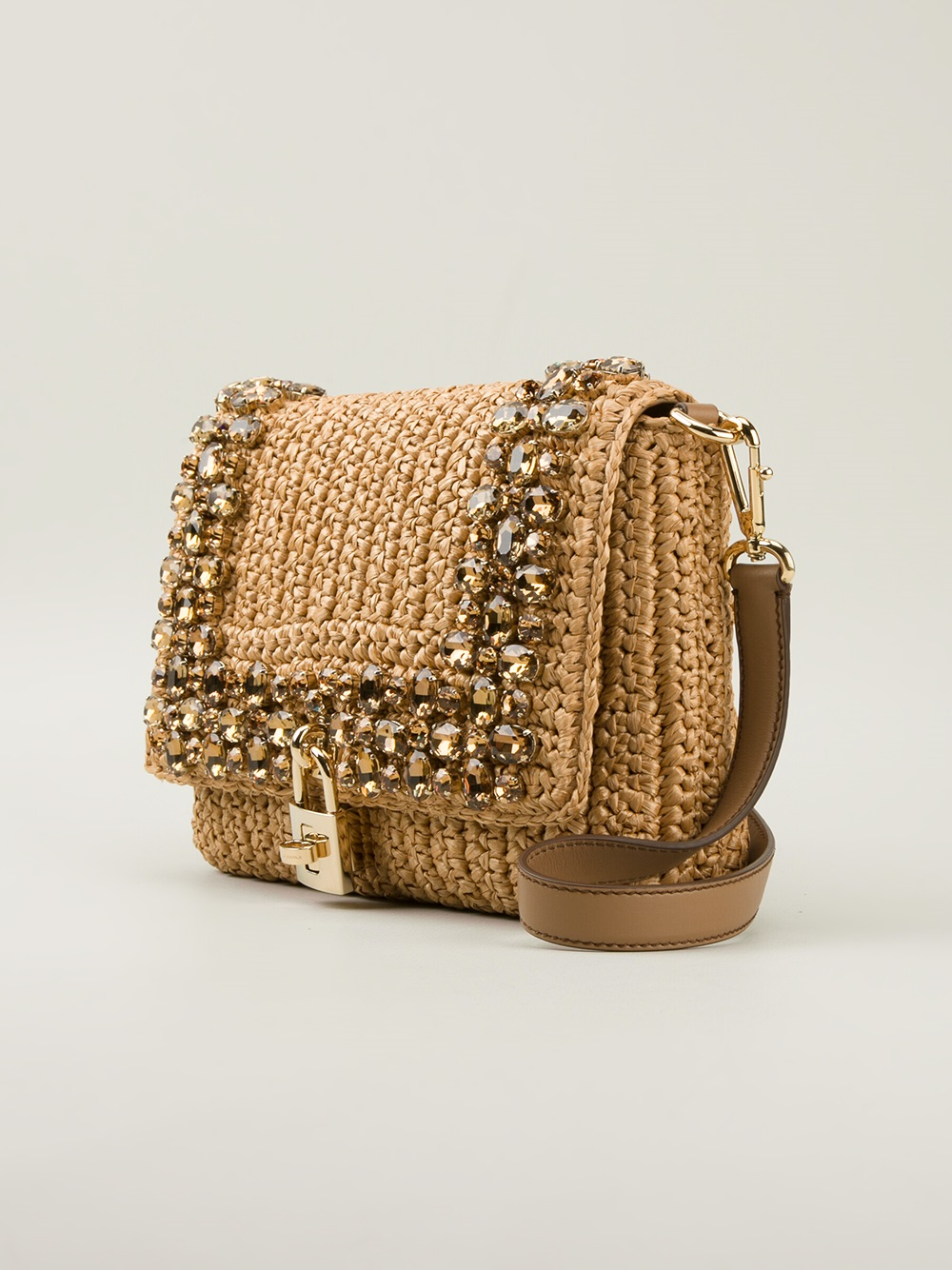 dolce and gabbana woven bag