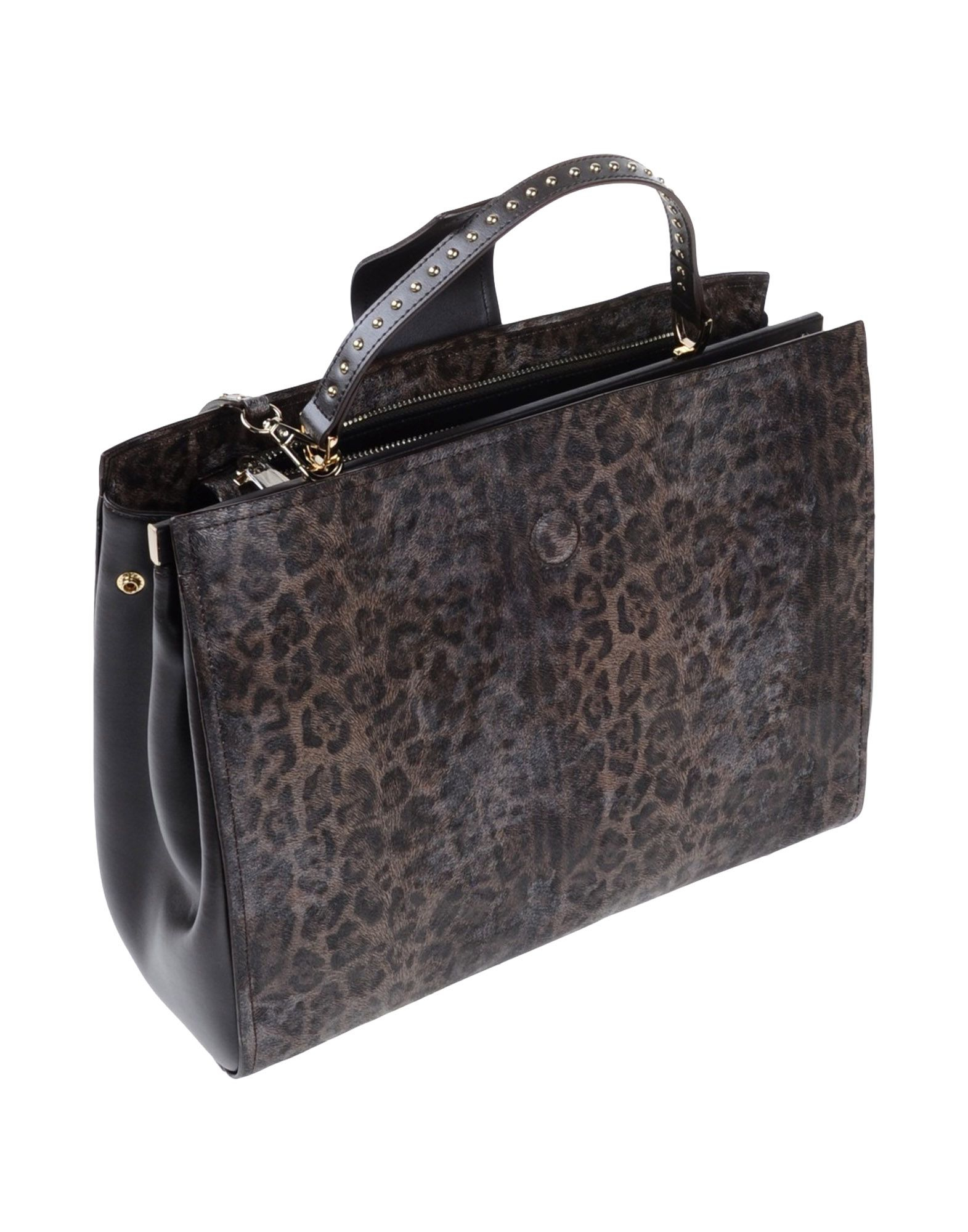 Class Roberto Cavalli Leather Handbag in Brown - Lyst