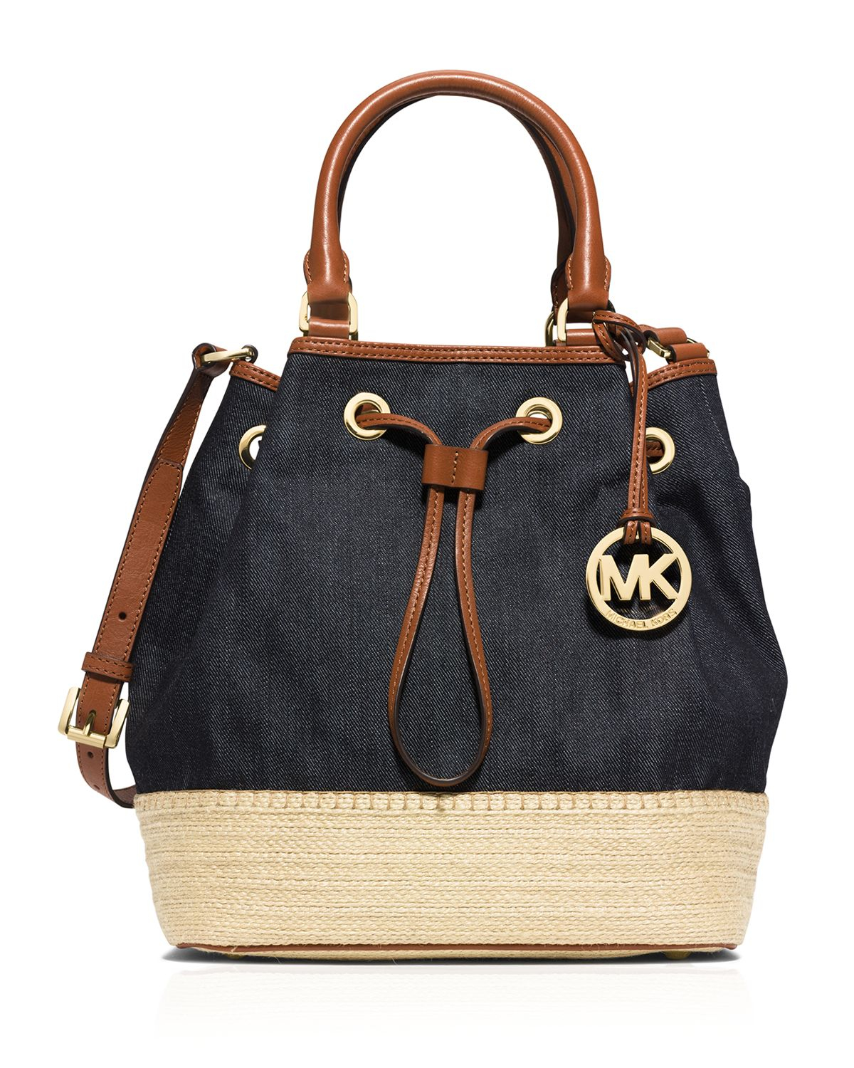 Michael Michael Kors Shoulder Bag - Large Marina Denim Espadrille In Blue | Lyst Michael Michael Kors Shoulder Bag - Large Marina Denim Espadrille In Blue | Lyst
