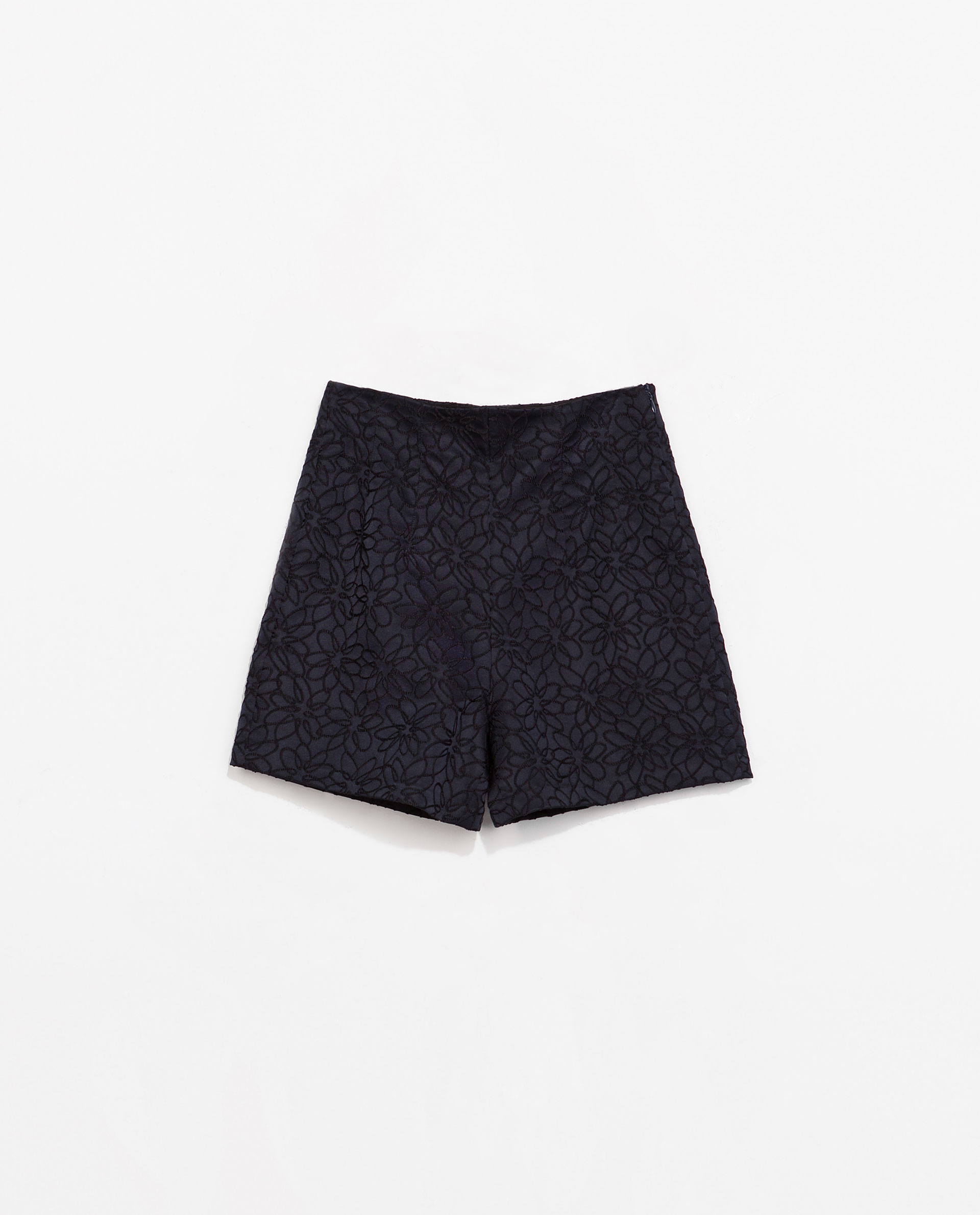 Zara Daisy High Waisted Bermuda Shorts in Blue Lyst