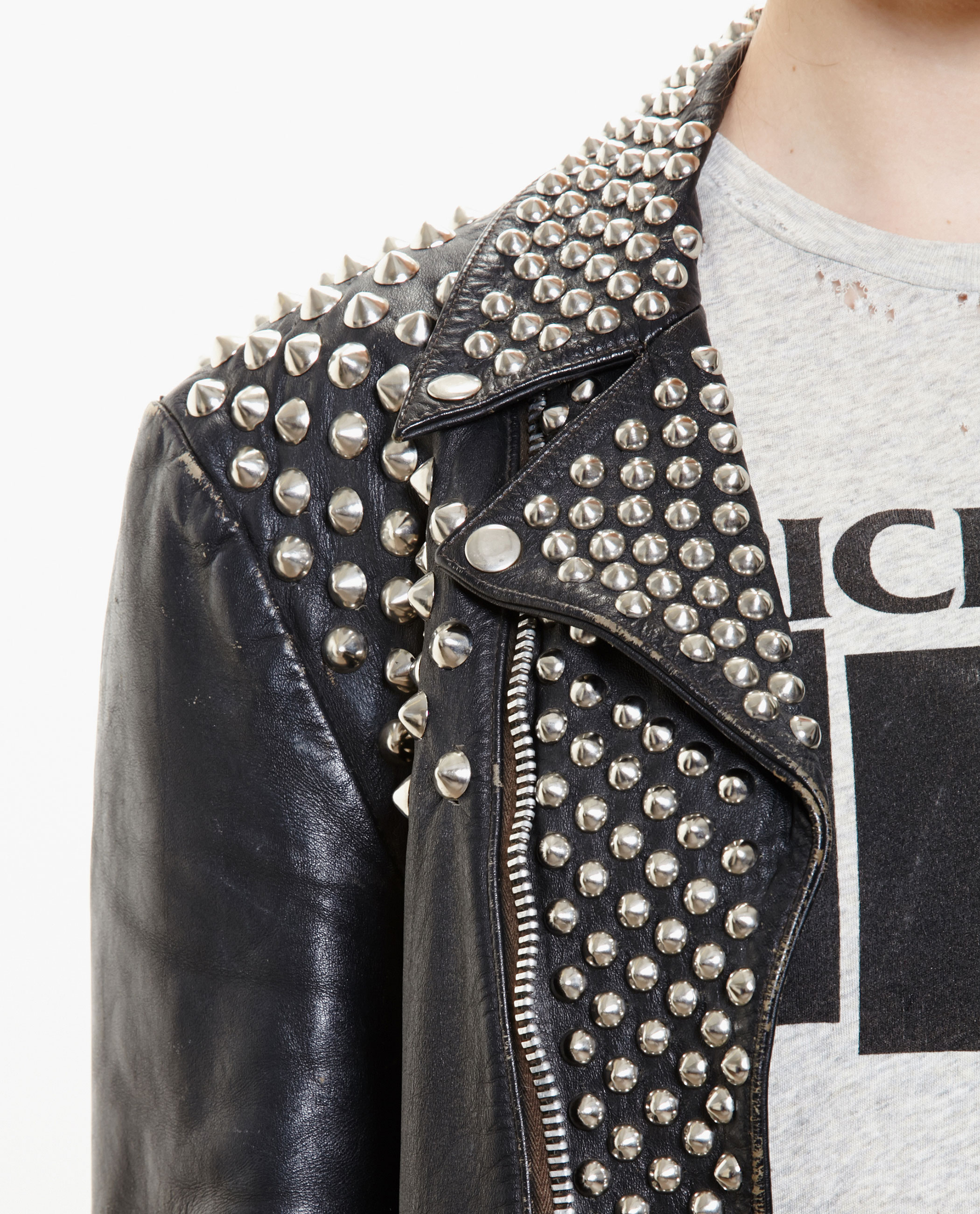 Enfants Riches Deprimes Studded Leather Jacket Lyst Gallery