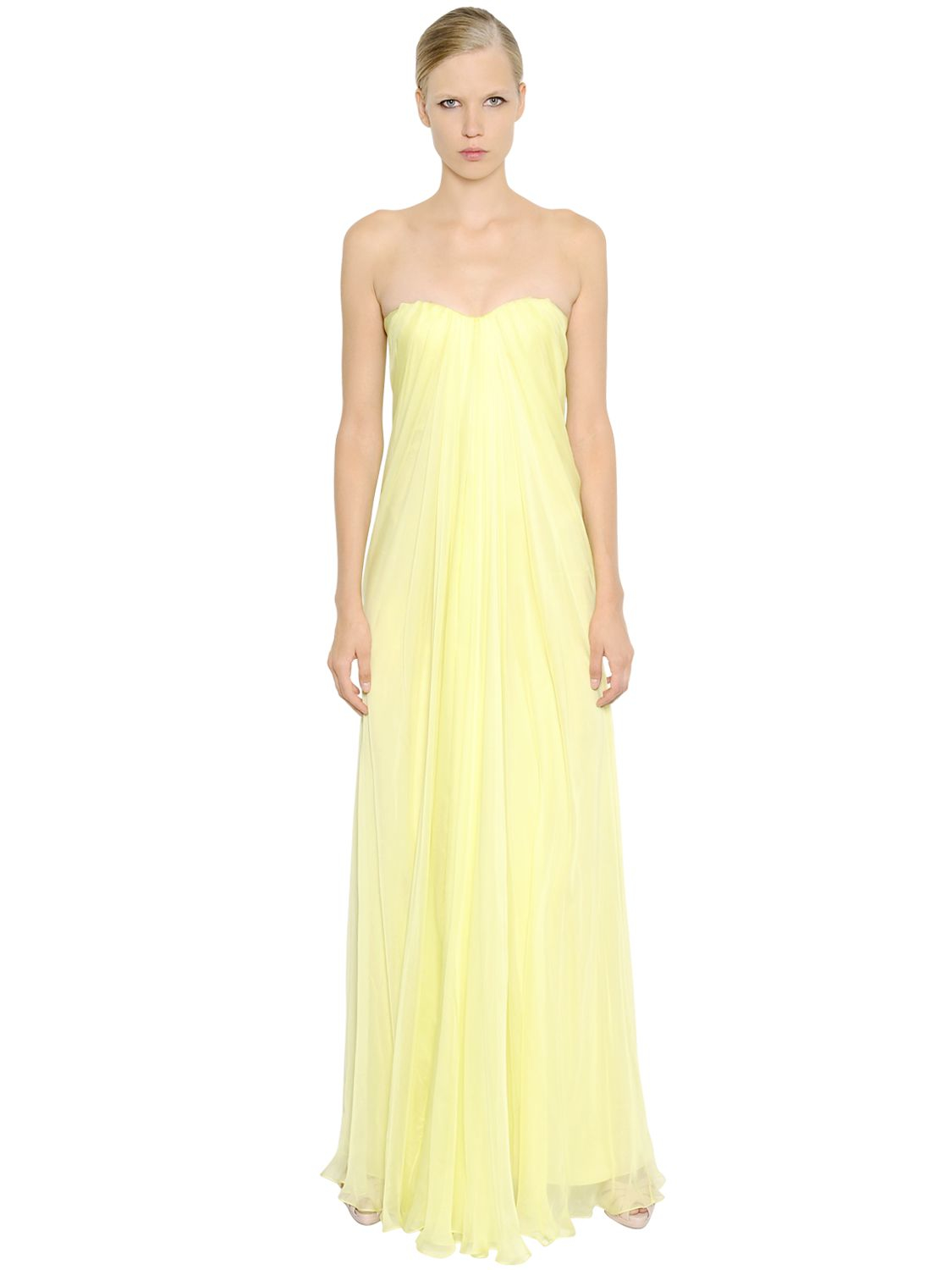 alexander mcqueen yellow dress