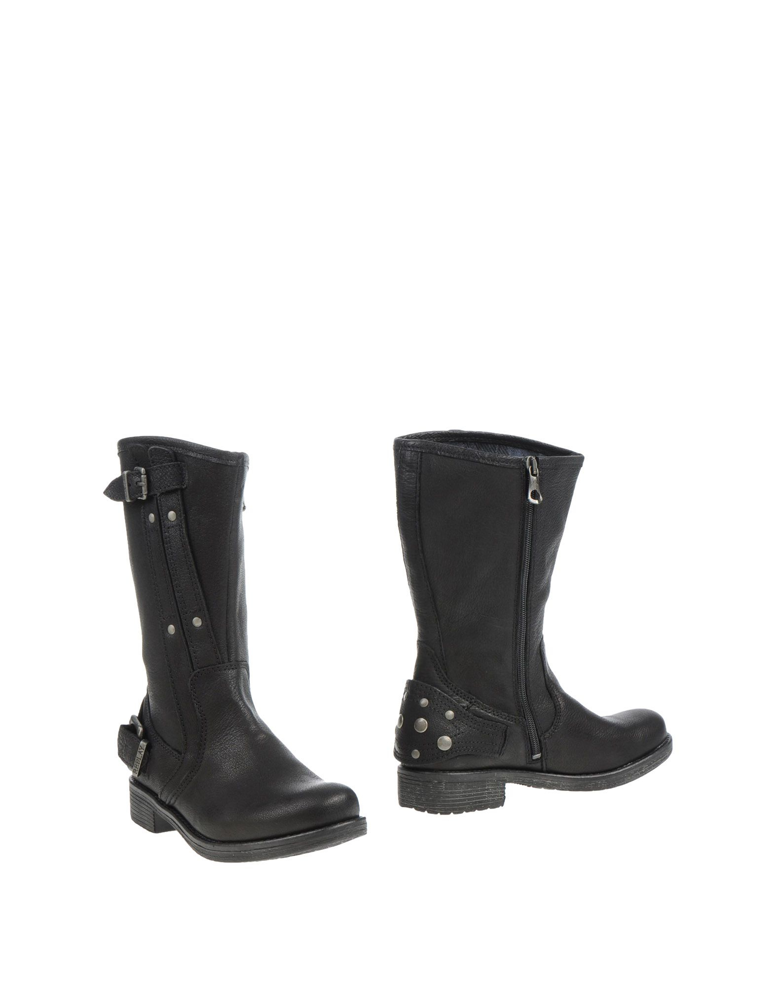 Lyst - Replay Ankle Boots in Black
