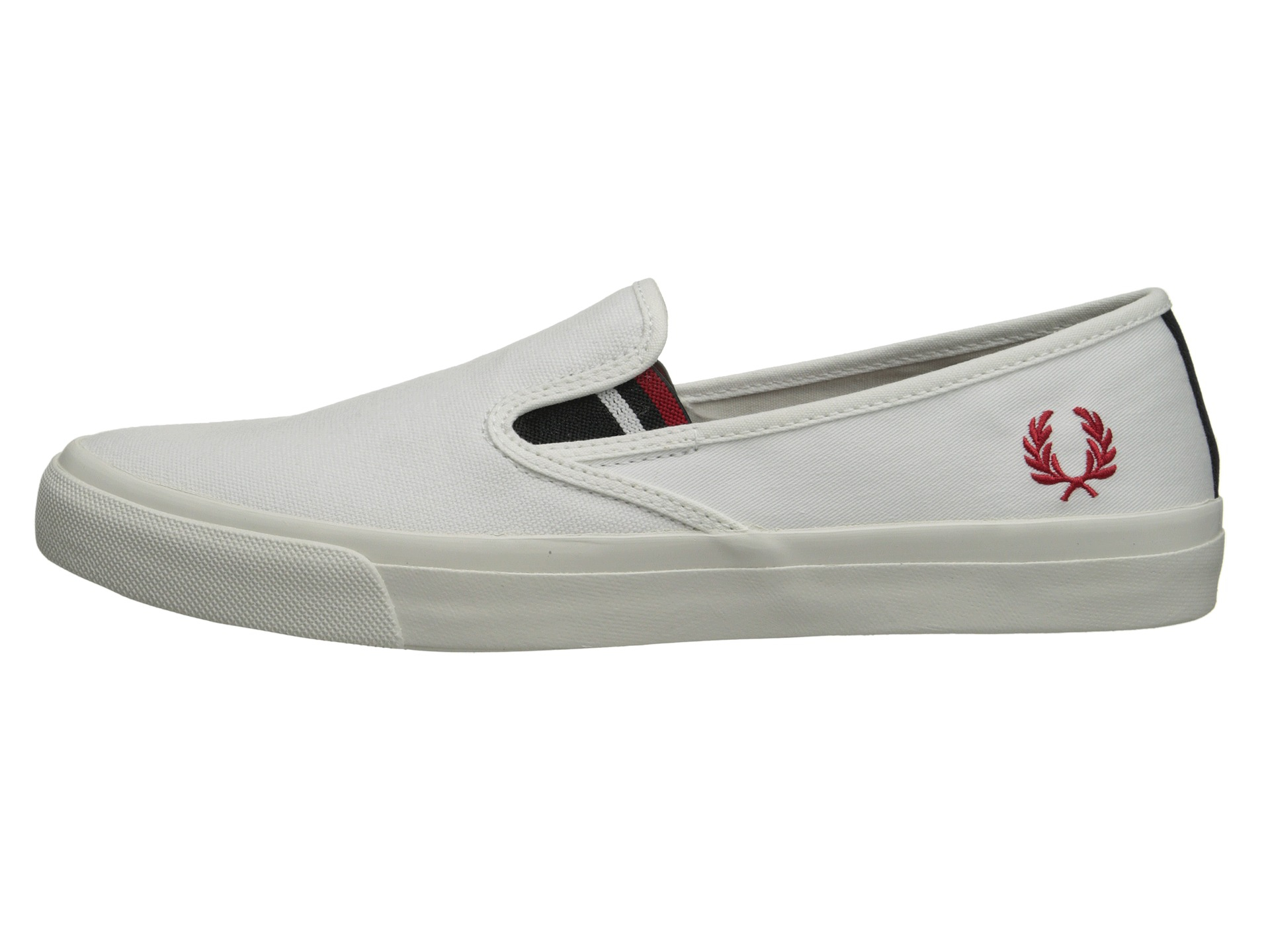 Lyst Fred Perry Turner Slip On Canvas In White For Men 
