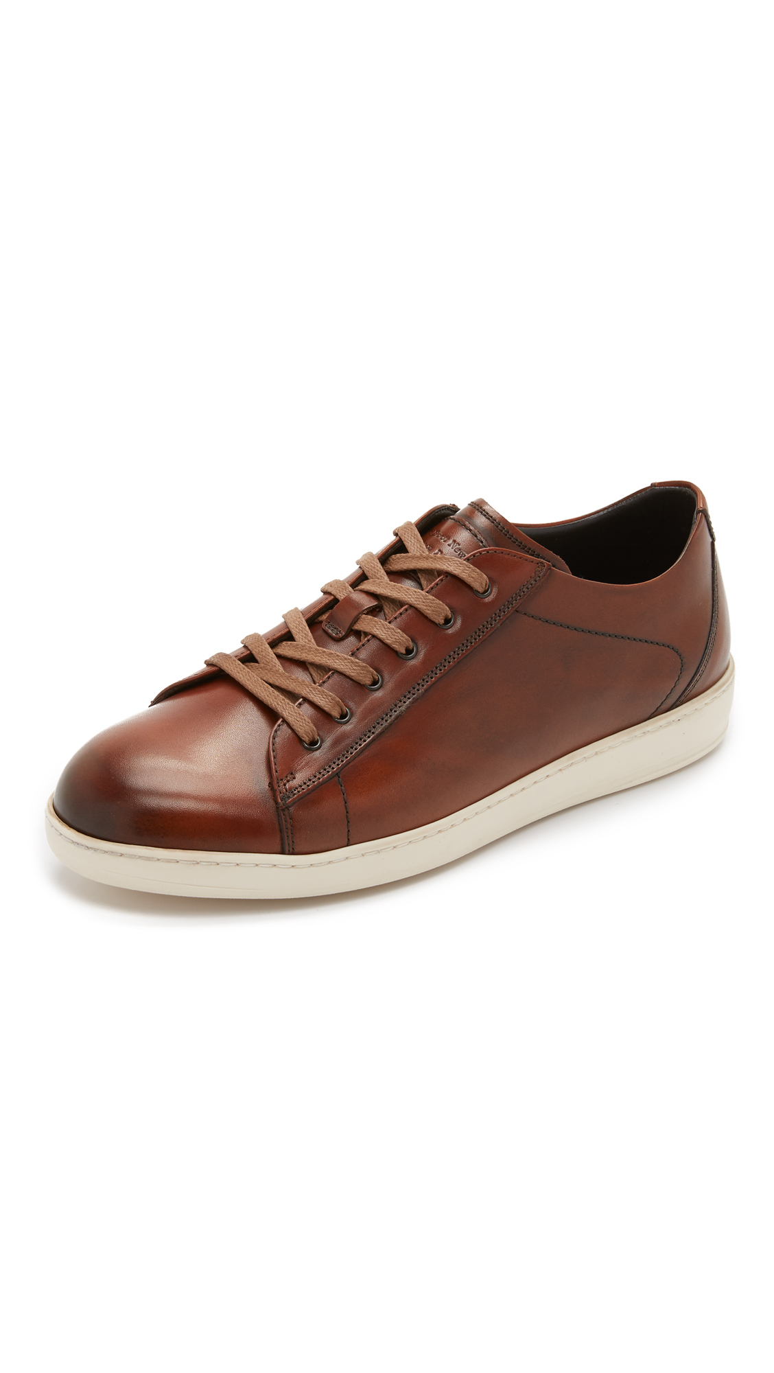 Lyst - To Boot Bancroft Burnished Leather Sneakers in Brown for Men