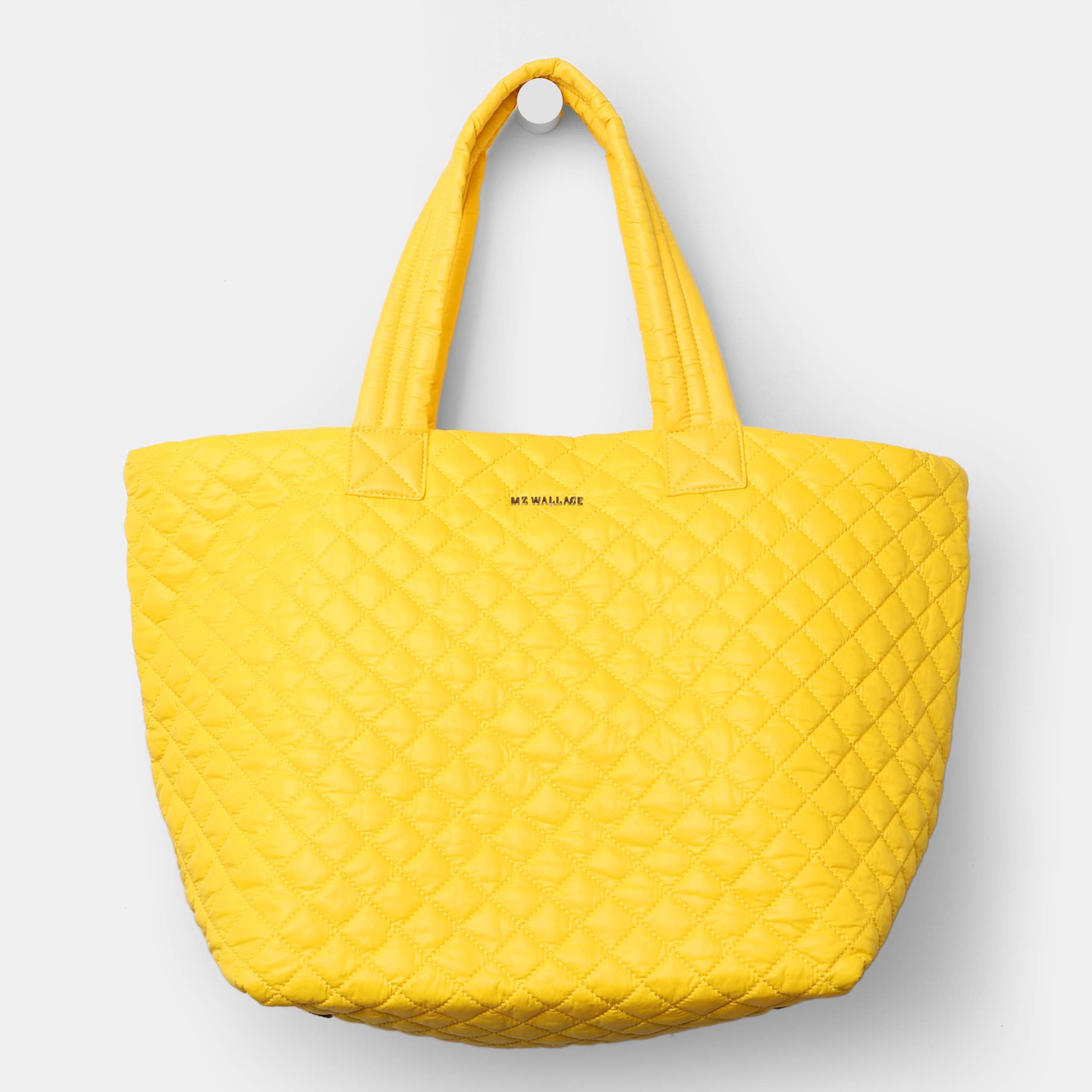 Mz wallace Large Metro Tote Bright Yellow Quilted Oxford Nylon in ...