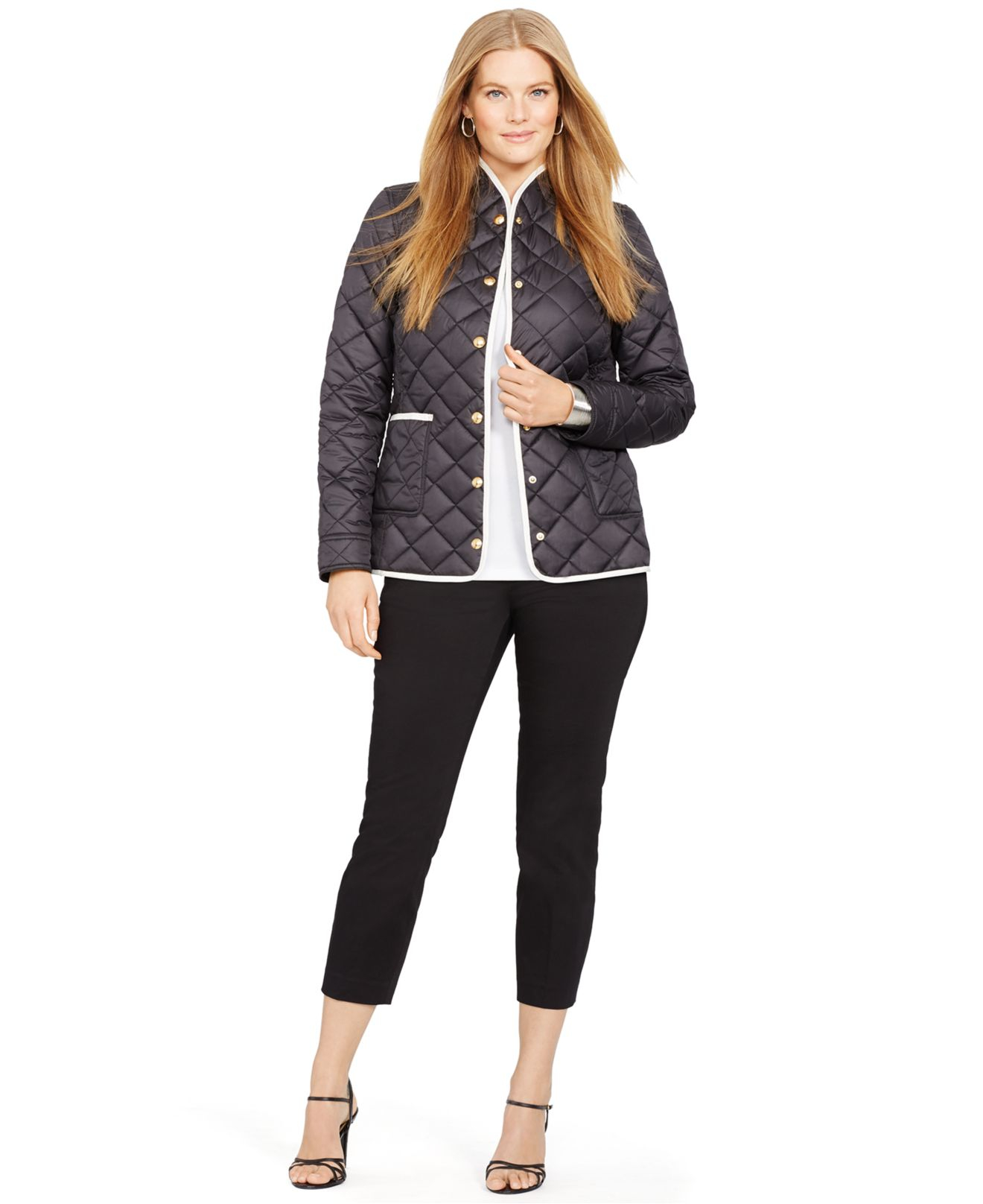 Ralph lauren quilted jacket womens plus size jeans