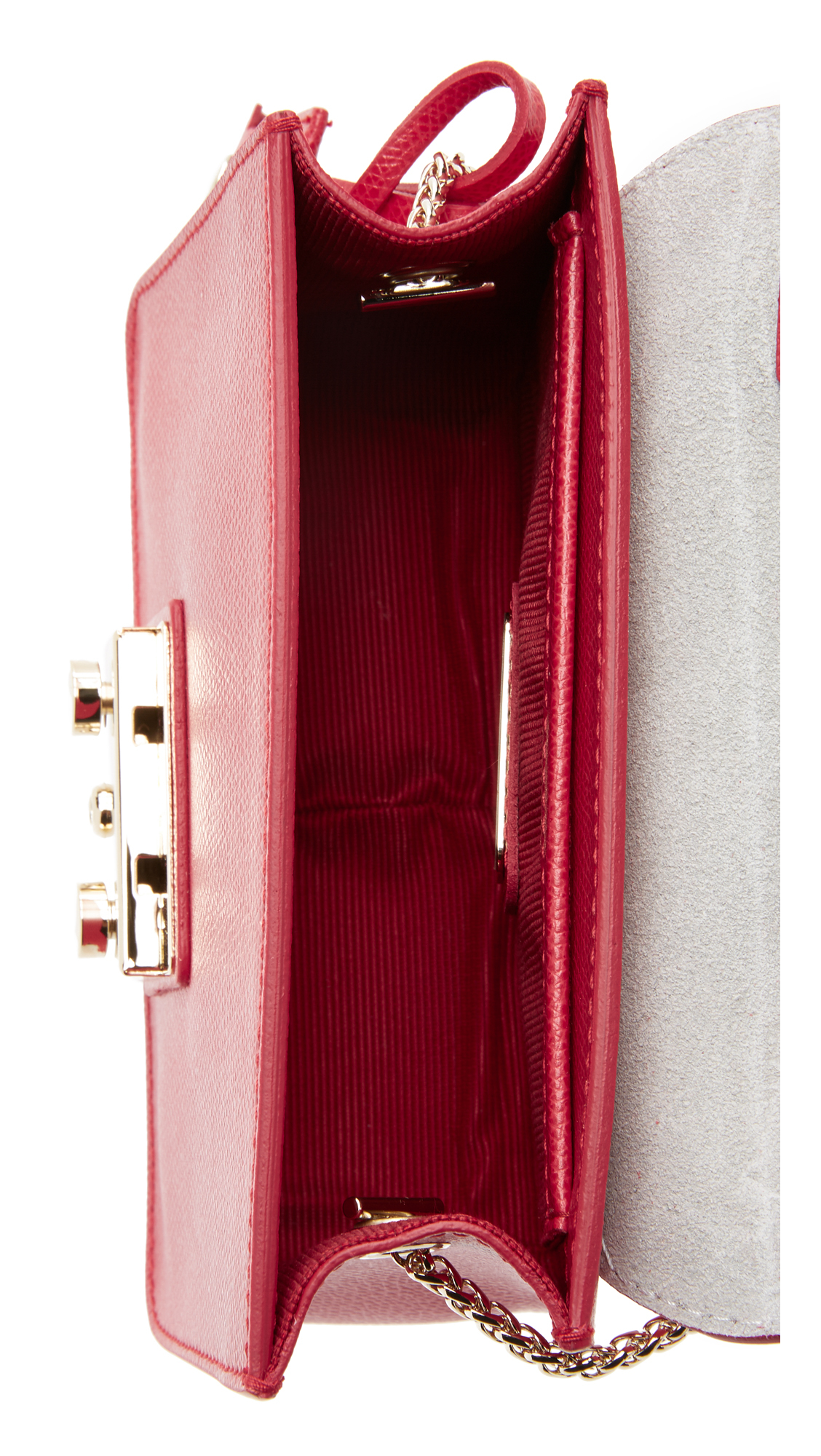 Lyst Furla Metropolis Top Handle Mini Cross Body Bag Ruby in Red