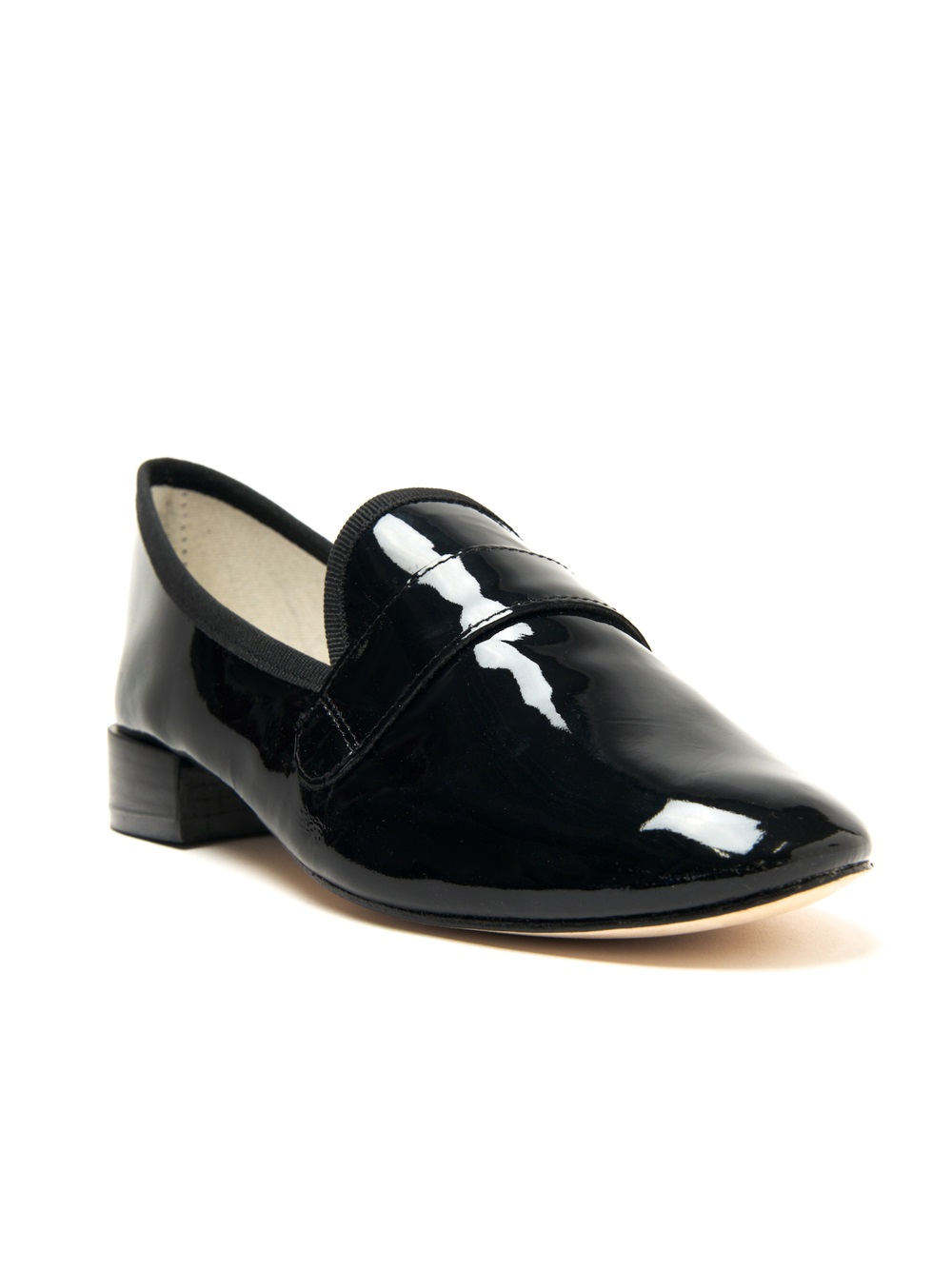 Lyst - Repetto Stacked Heel Loafer in Black
