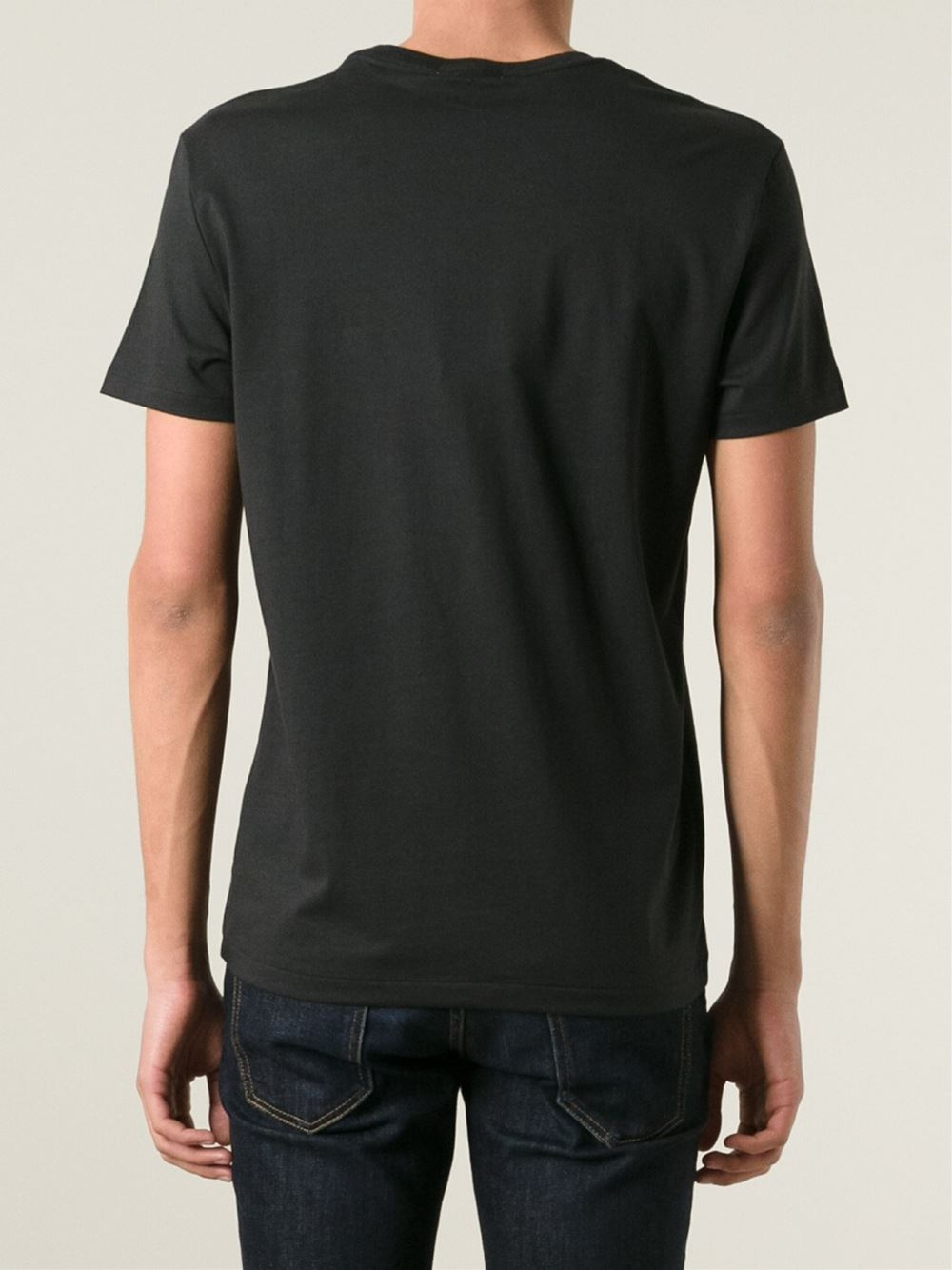 Burberry Brit Embroidered Logo T-Shirt In Black For Men | Lyst