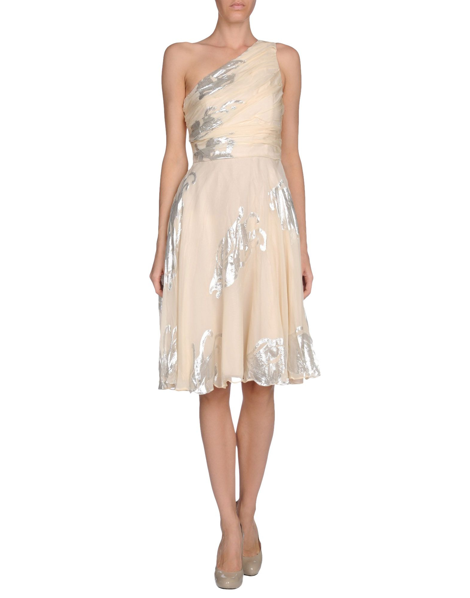 Bgn Beige KneeLength Dress Lyst