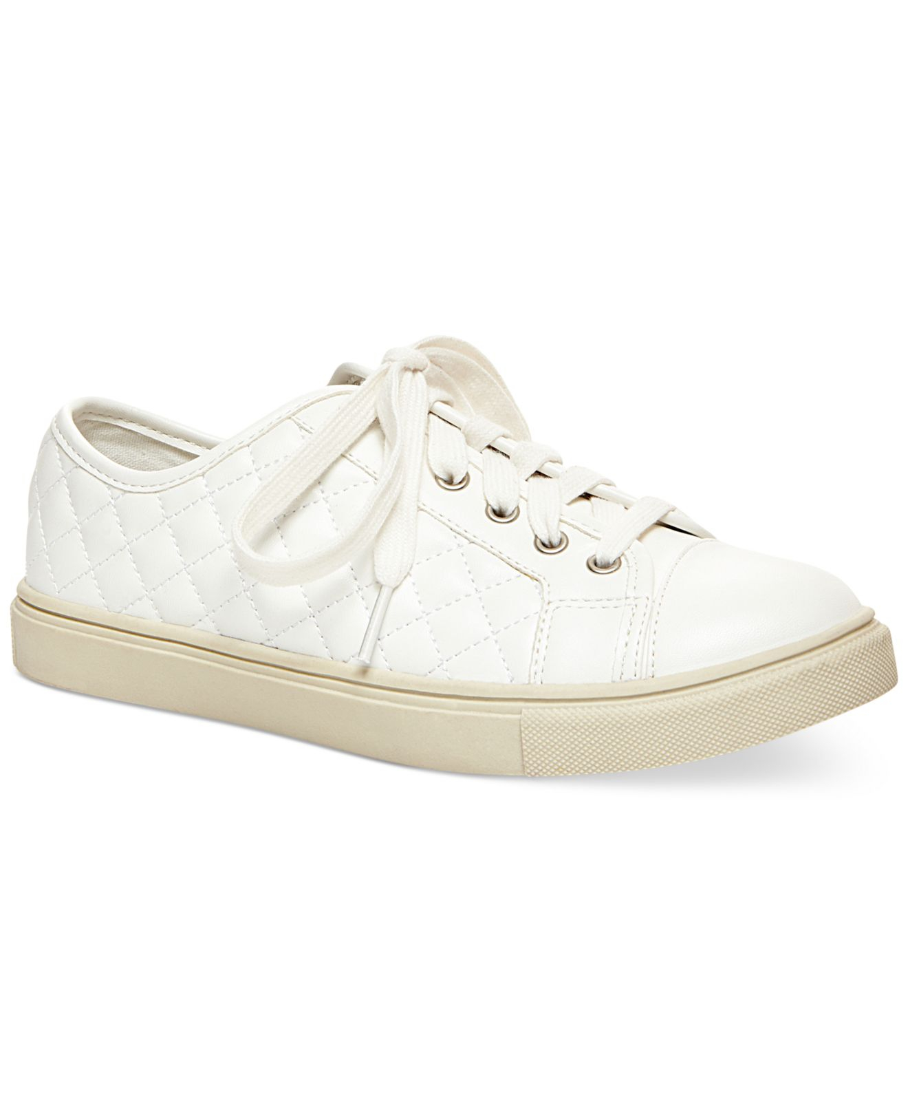 Madden girl Evette Quilted Sneakers in White | Lyst
