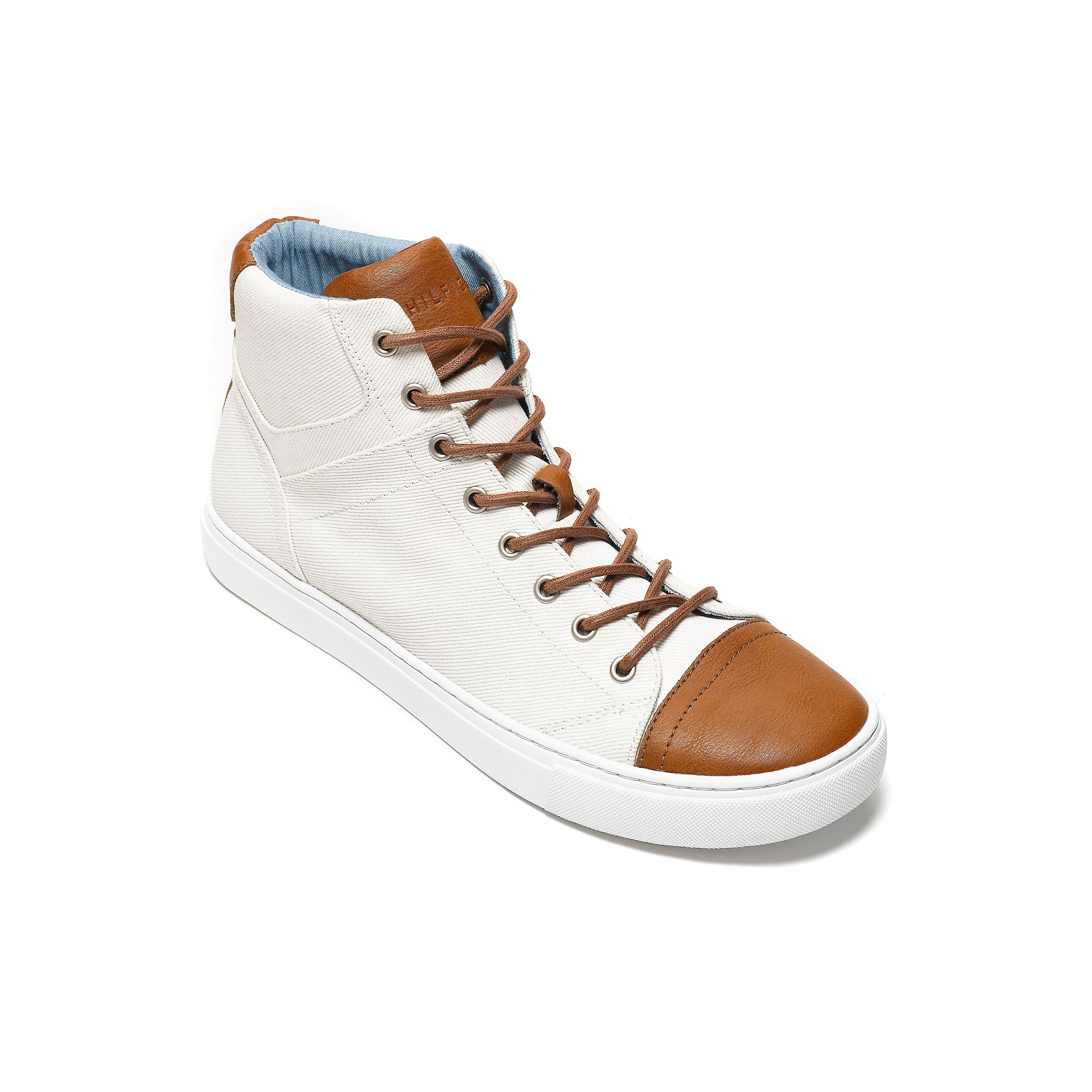 Tommy hilfiger Canvas High Top in White | Lyst