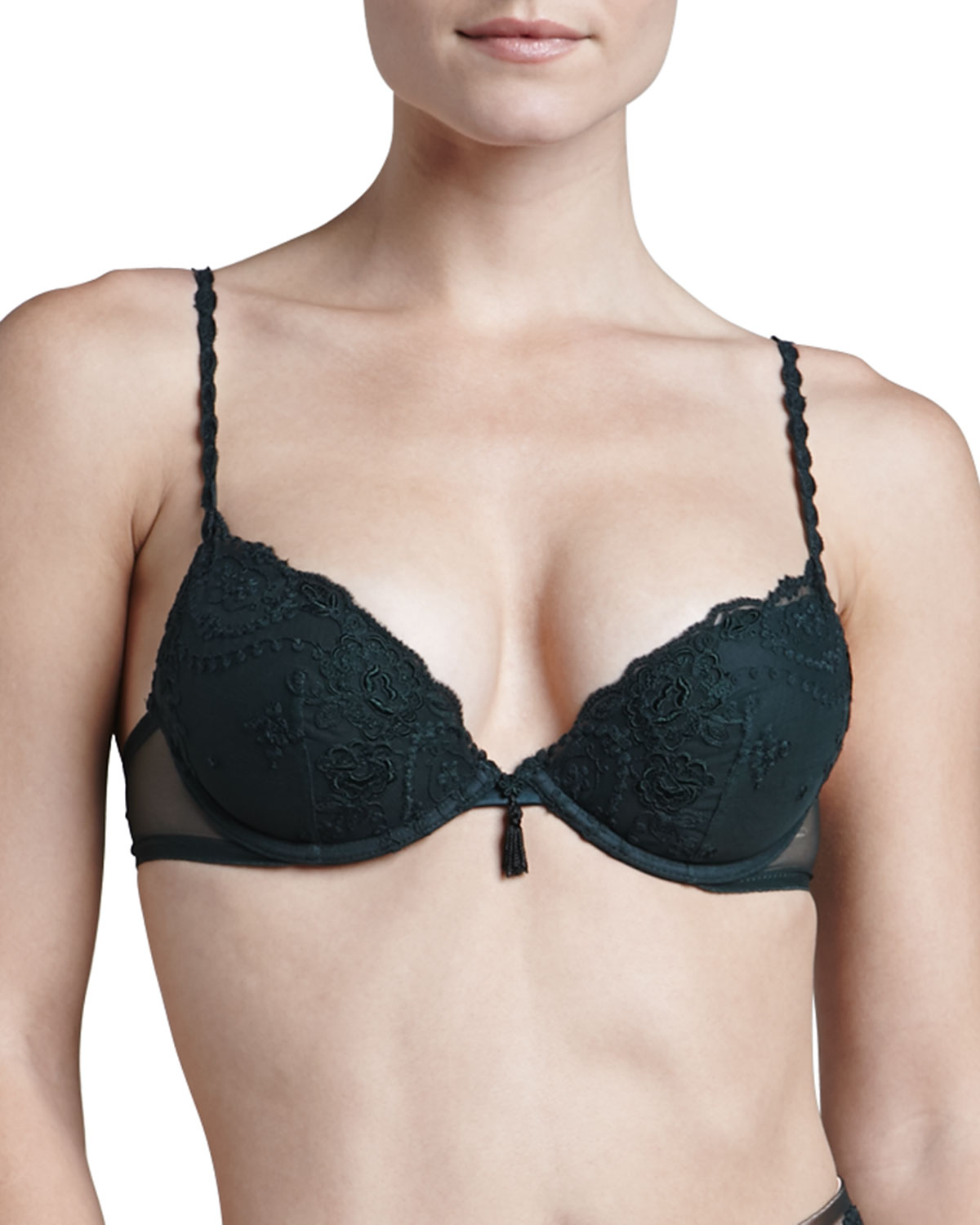 La perla Ardientemente Garter Belt Emerald in Green Lyst