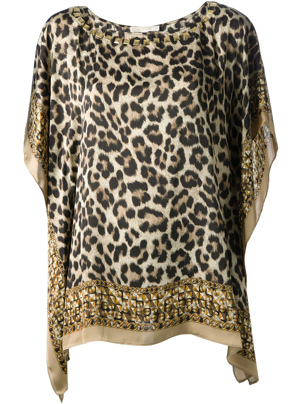 michael kors leopard blouses