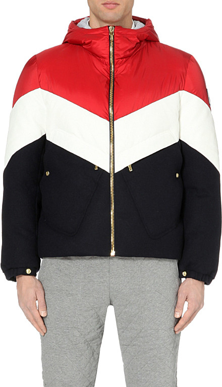 red white blue moncler