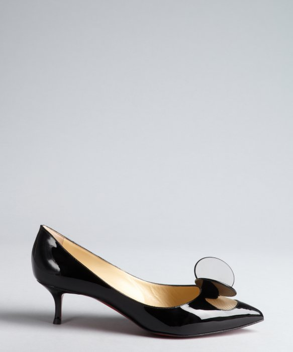 christian louboutin black kitten heel pump christian louboutin black kitten heel pump
