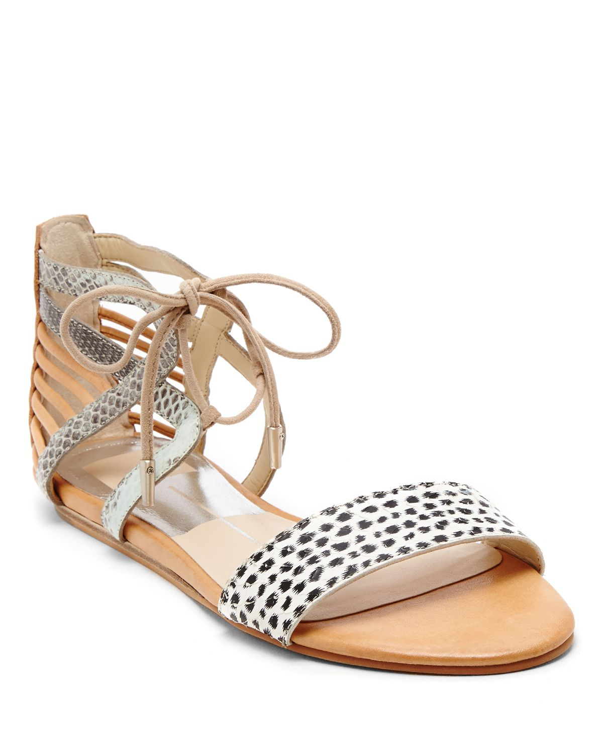 ghillie lace up flats