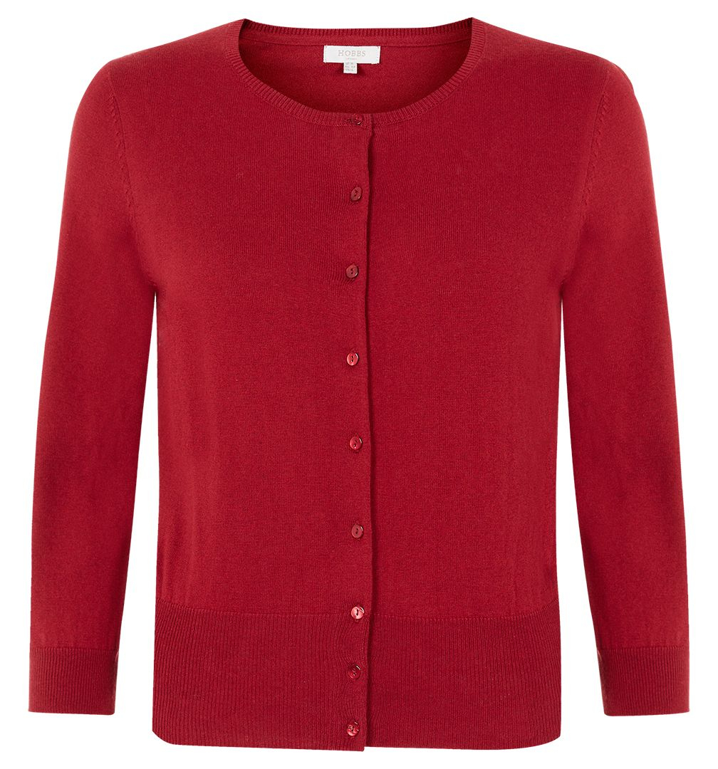 Hobbs Eve Cardigan in Red | Lyst