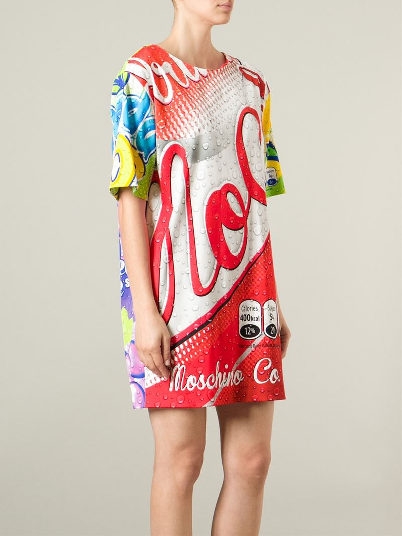 Moschino 'coca Cola' T-shirt Dress | Lyst