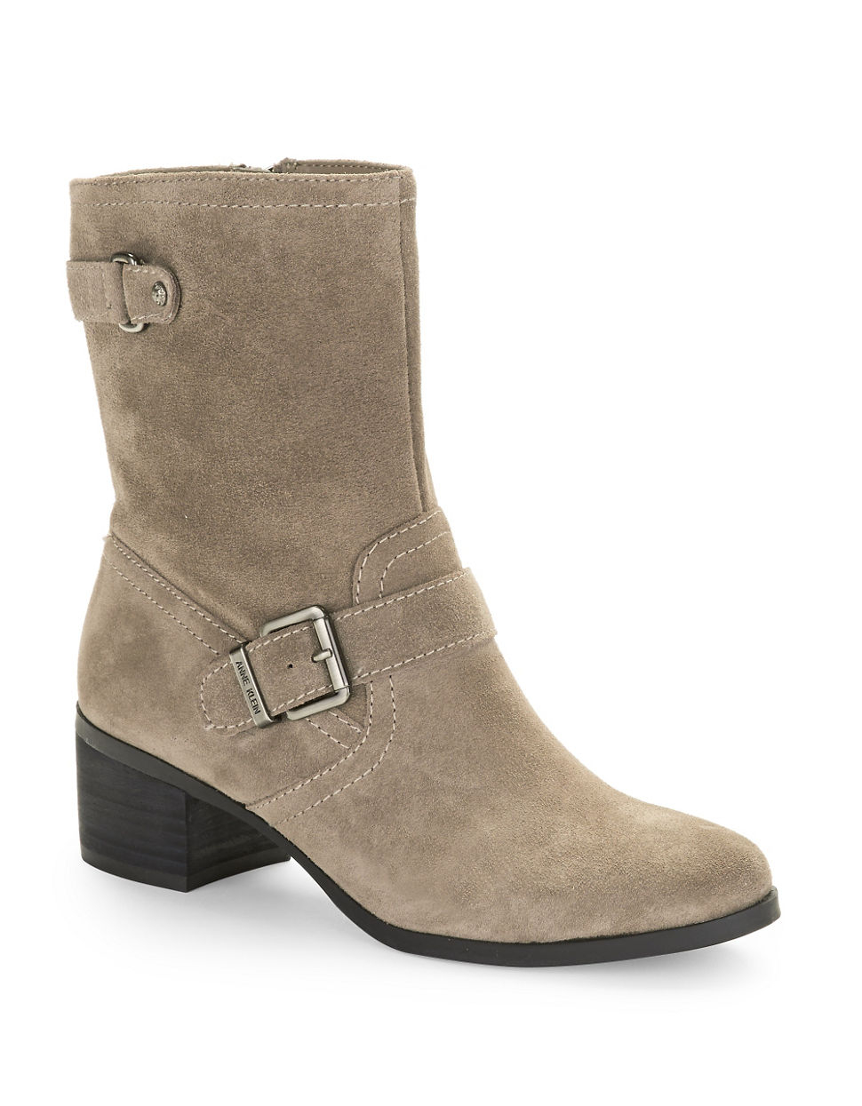 Lyst - Anne Klein Junta Ankle Boots in Natural