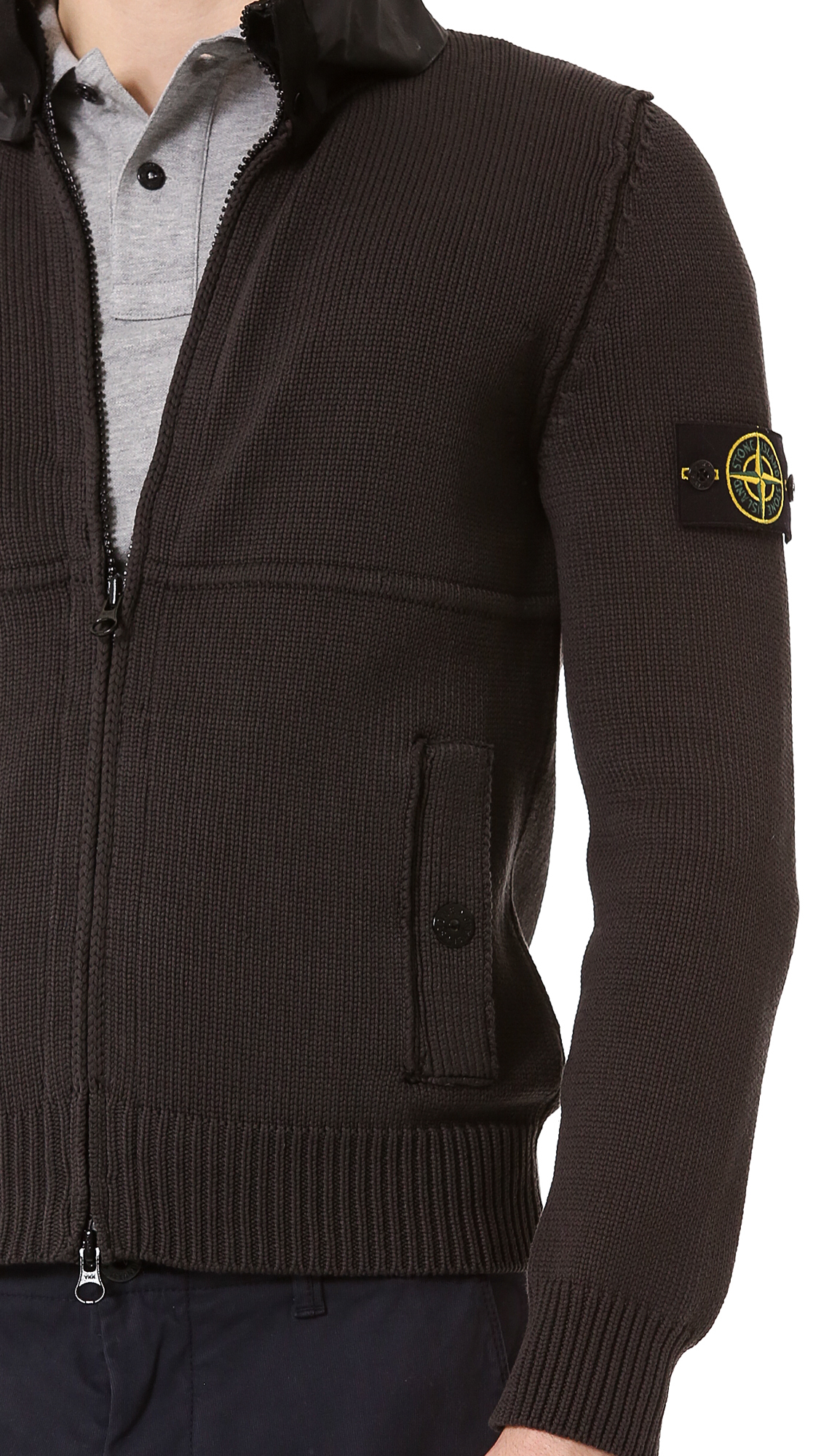 stone island brown sweatshirt