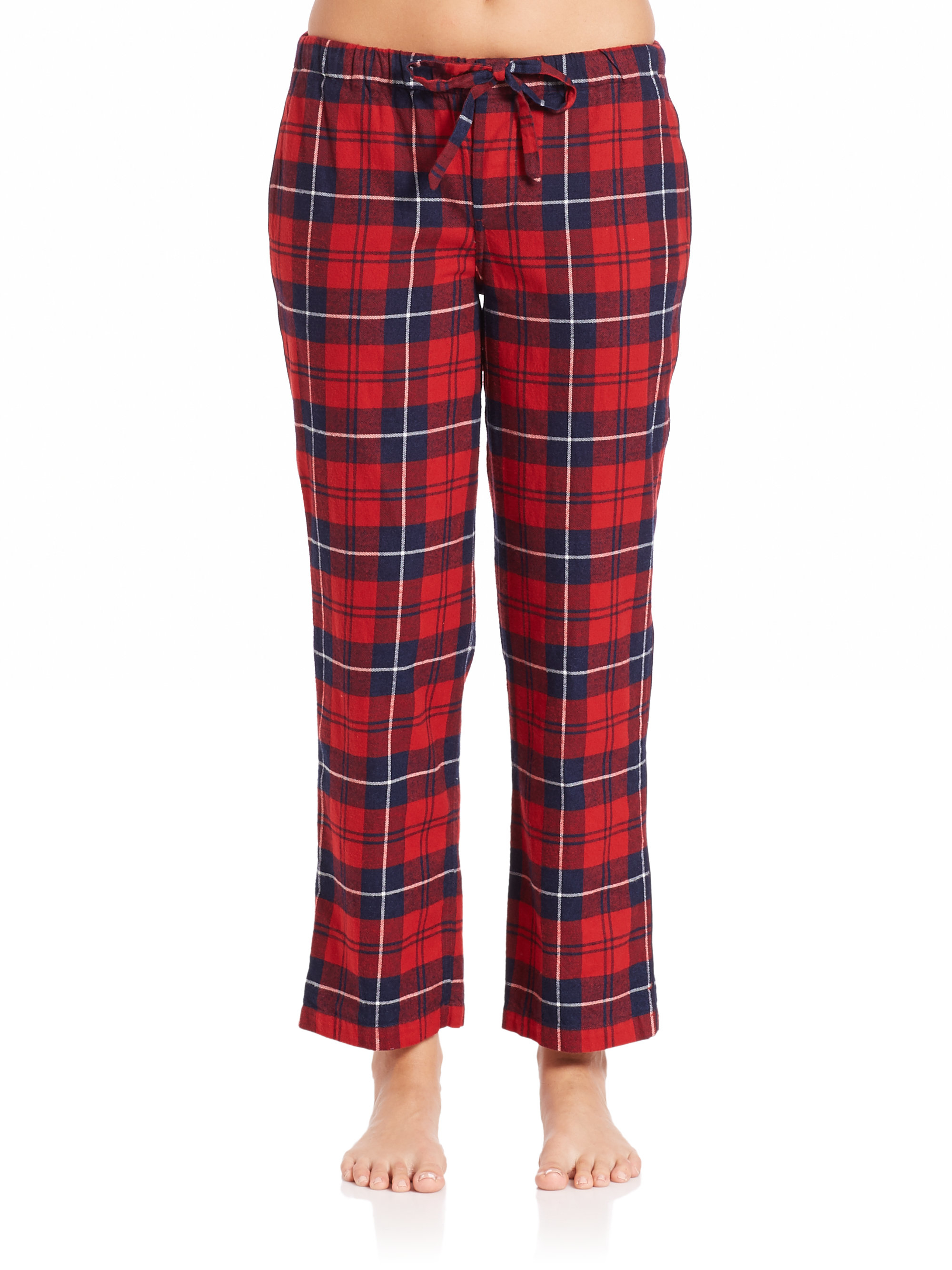 Lyst - Sleepy Jones Marina Plaid Flannel Pajama Pants in Blue