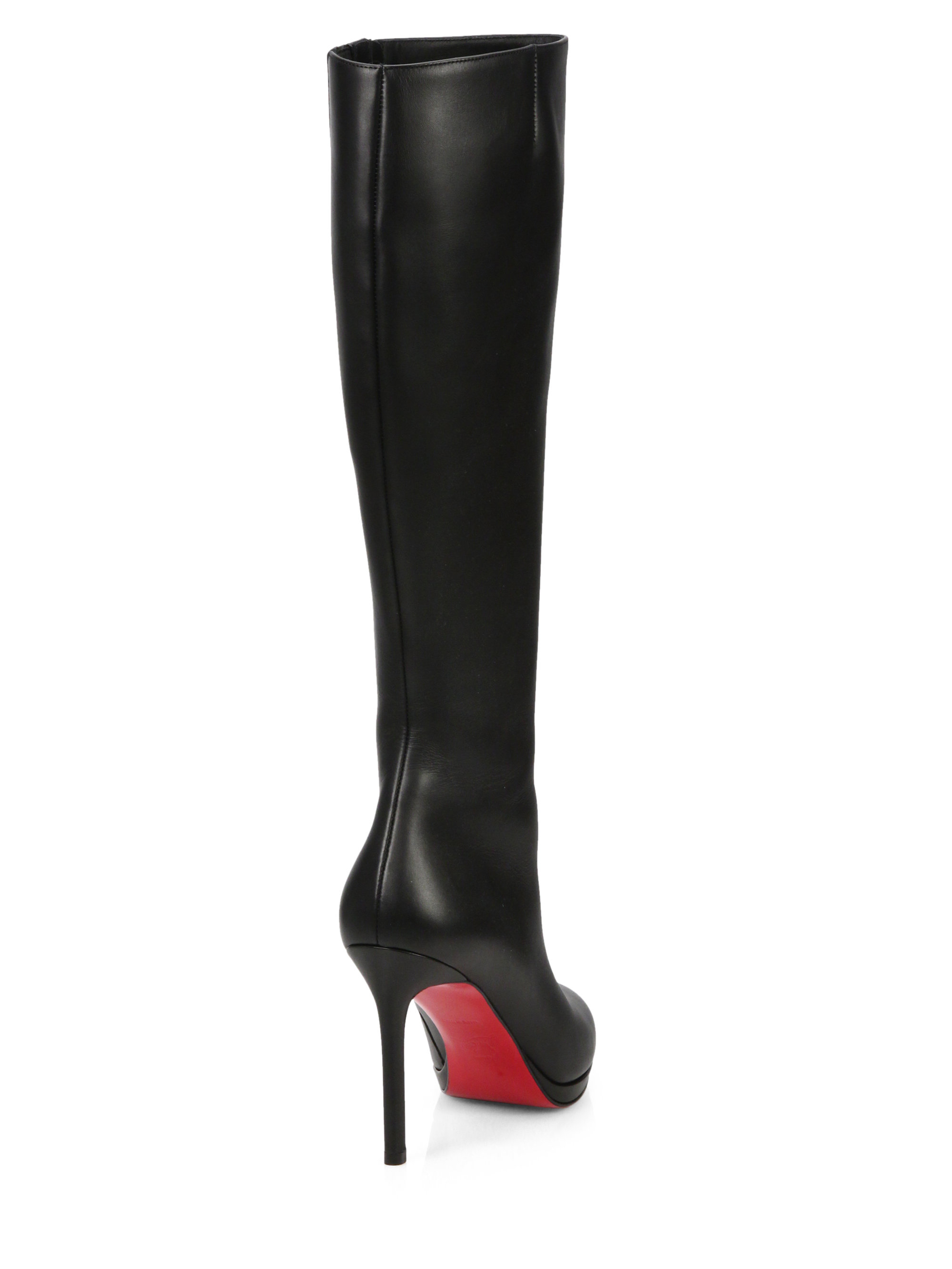 Lyst - Christian louboutin Botalili Knee-high Boots in Black