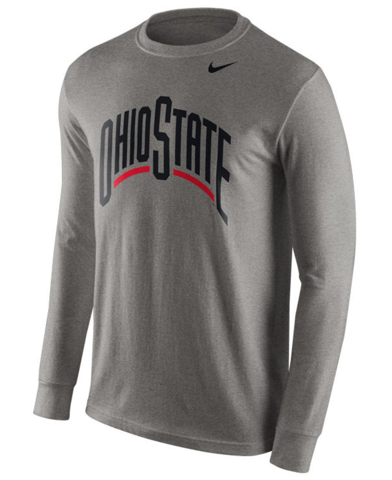 Nike Men's Long-sleeve Ohio State Buckeyes Wordmark T-shirt in Beige ...