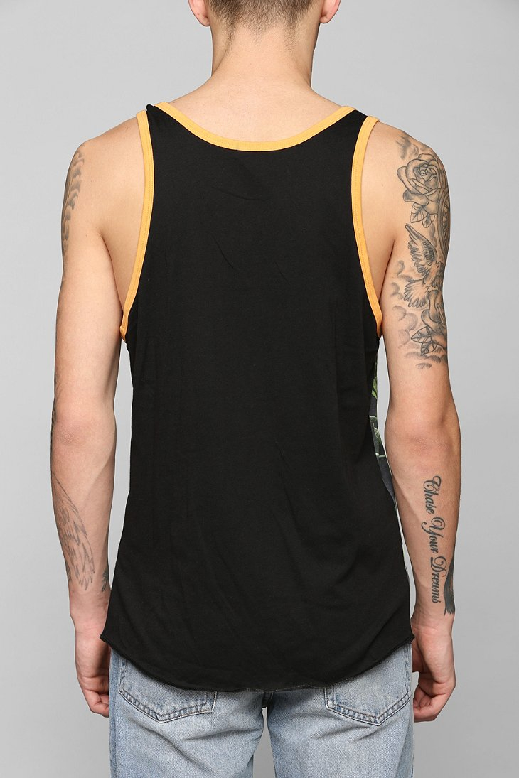 Lyst Urban Outfitters Tokyo 90 Floral Tank Top in Yellow for Men