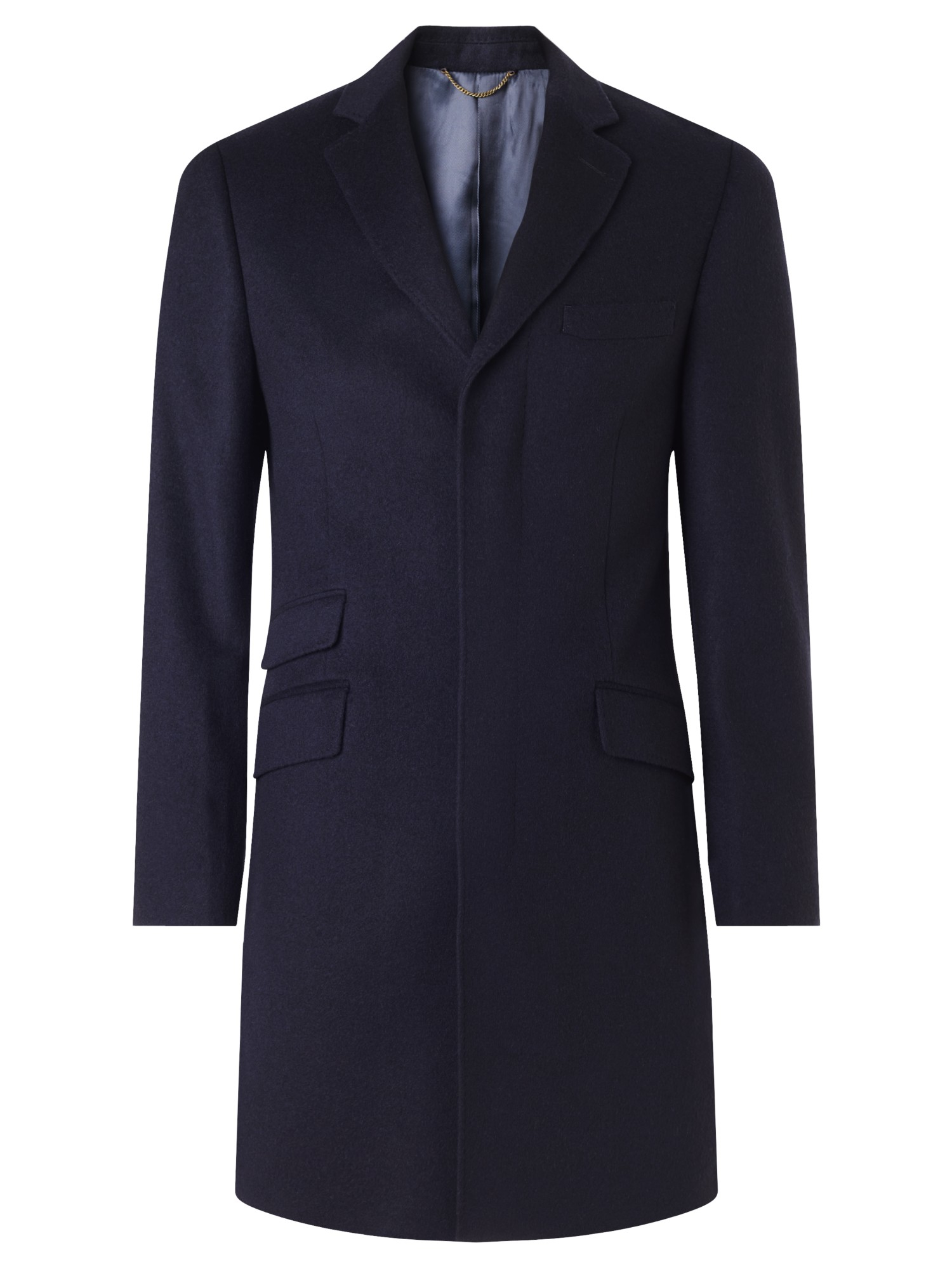 John lewis Wool Cashmere Tailored Fit Coat in Blue for Men | Lyst