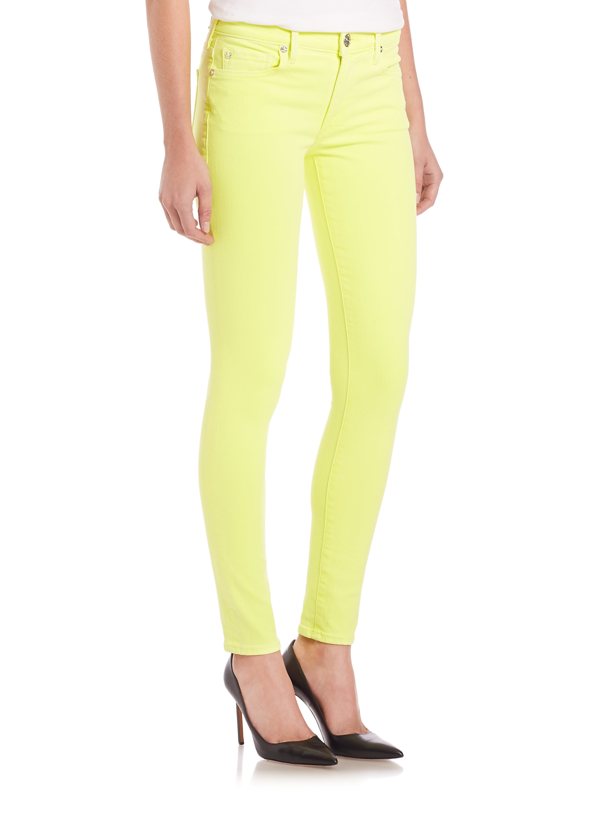 skinny jeans yellow