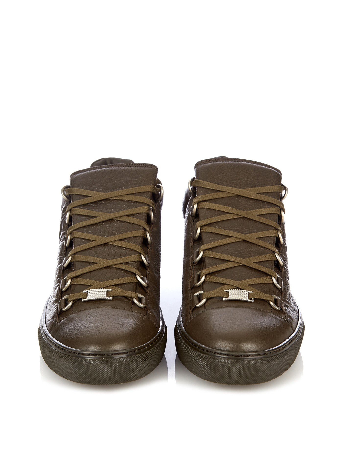 balenciaga leather arena