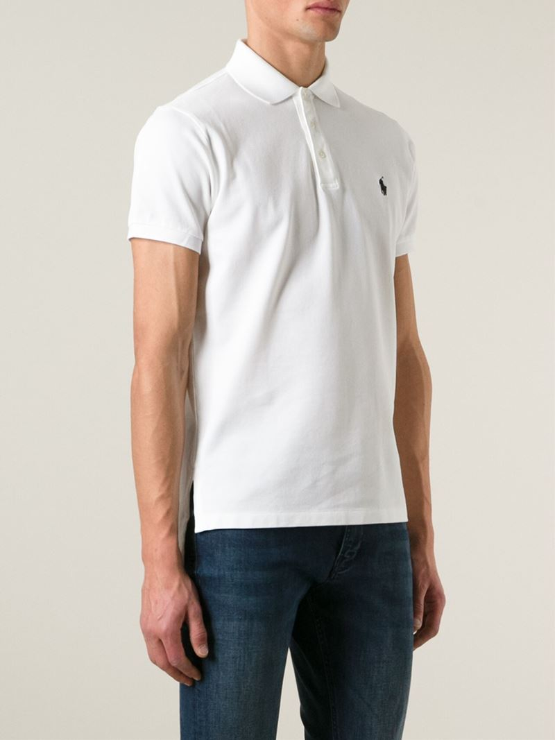 Lyst - Polo Ralph Lauren Short Sleeve Polo Shirt in White for Men