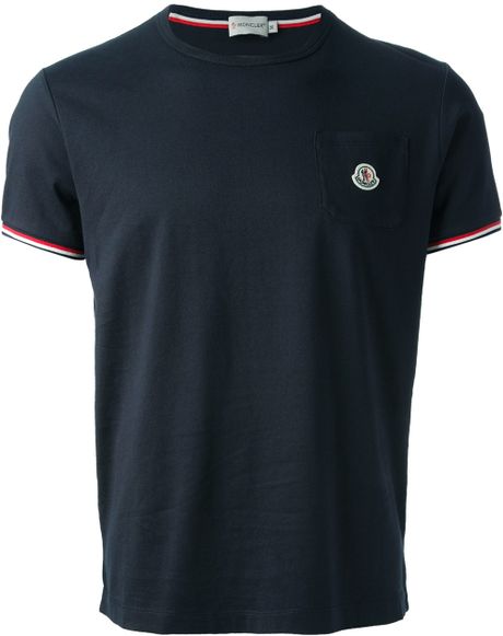 Moncler Classic Tshirt in Black for Men | Lyst