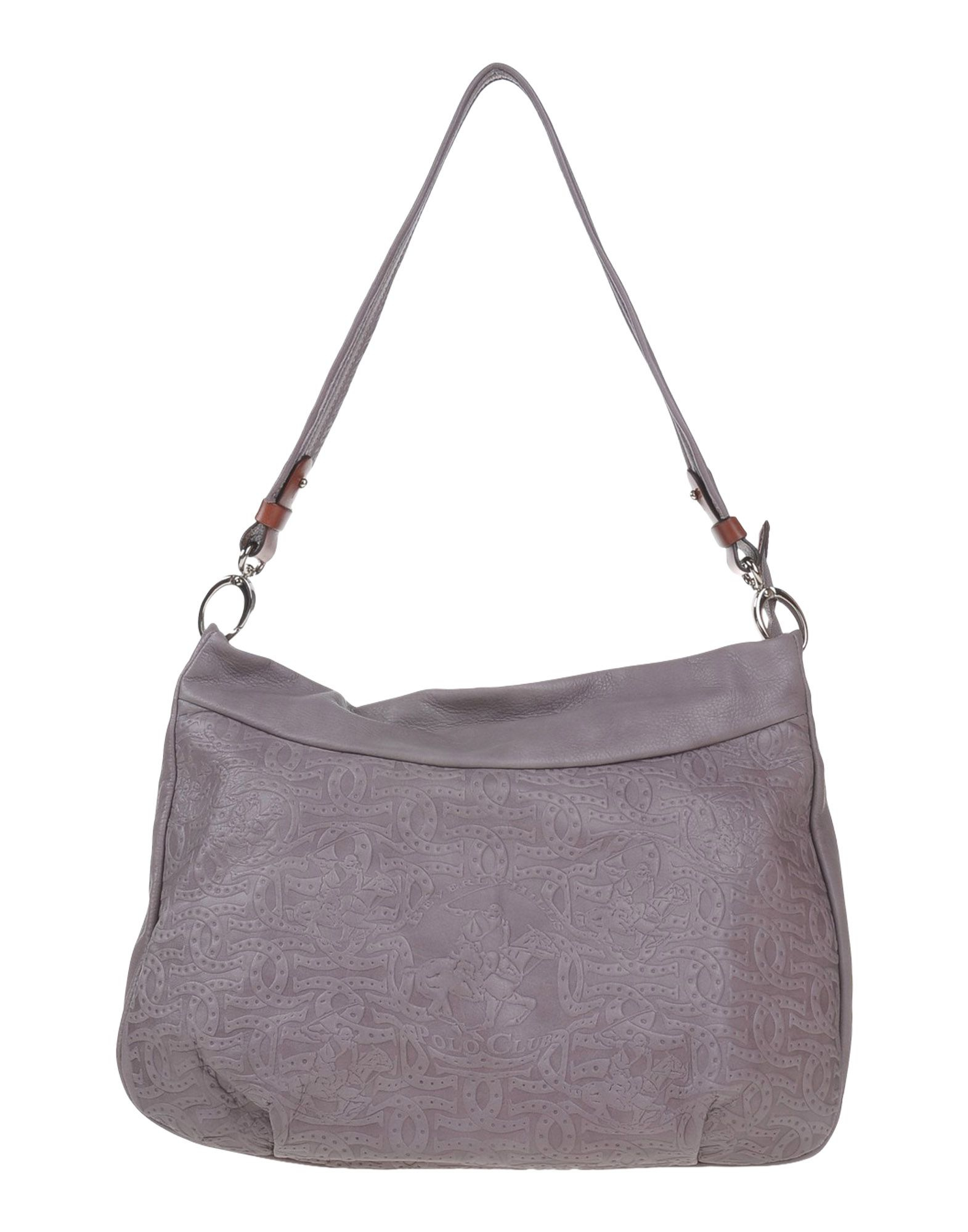 grey shoulder handbag